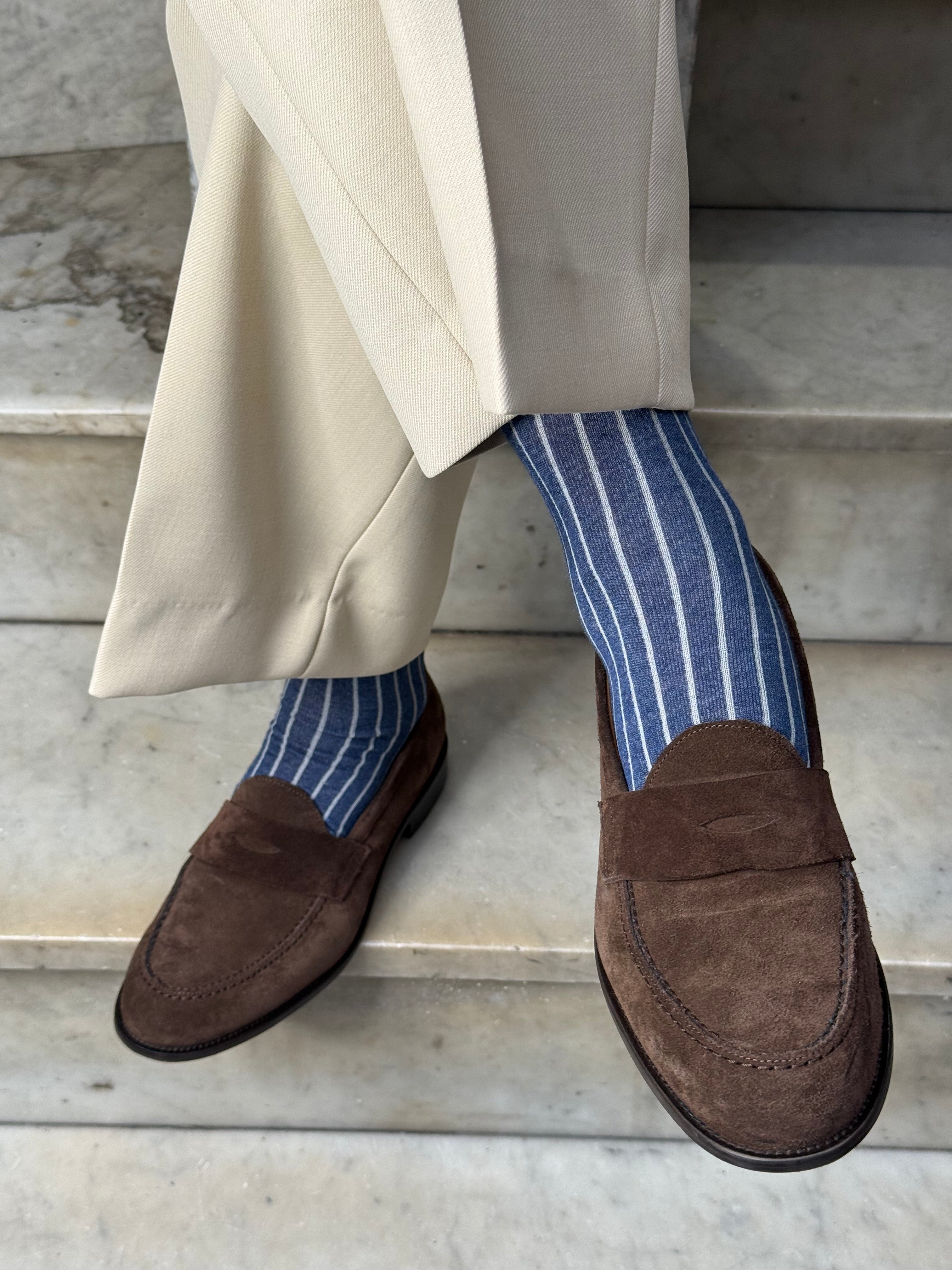 Calza in Cashmere e Cotone Royal Riga Beige