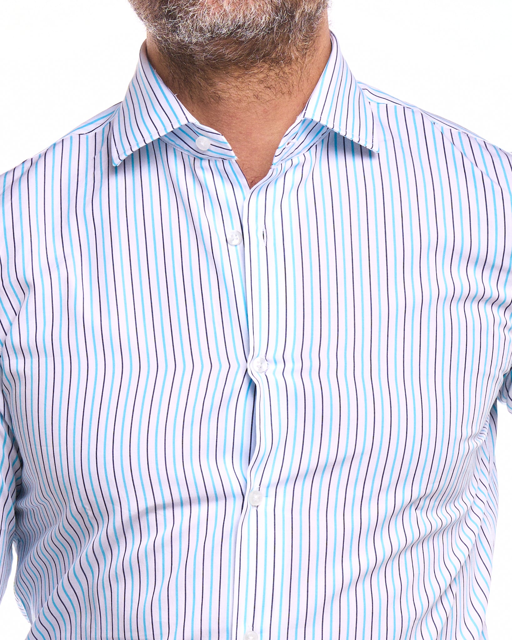 Camisa negra de cuello francés