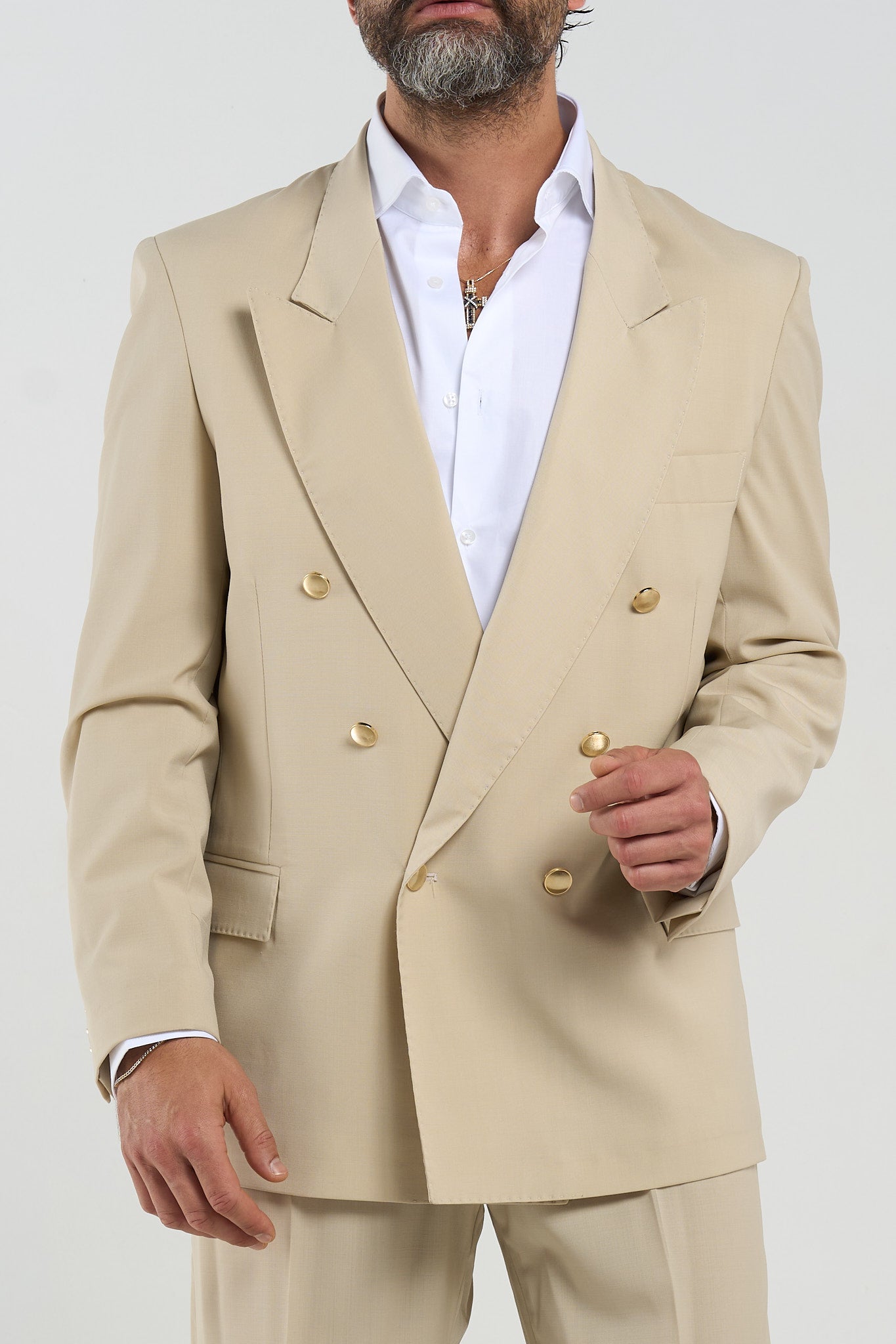 Chaqueta Vanilla Havana con botones dorados