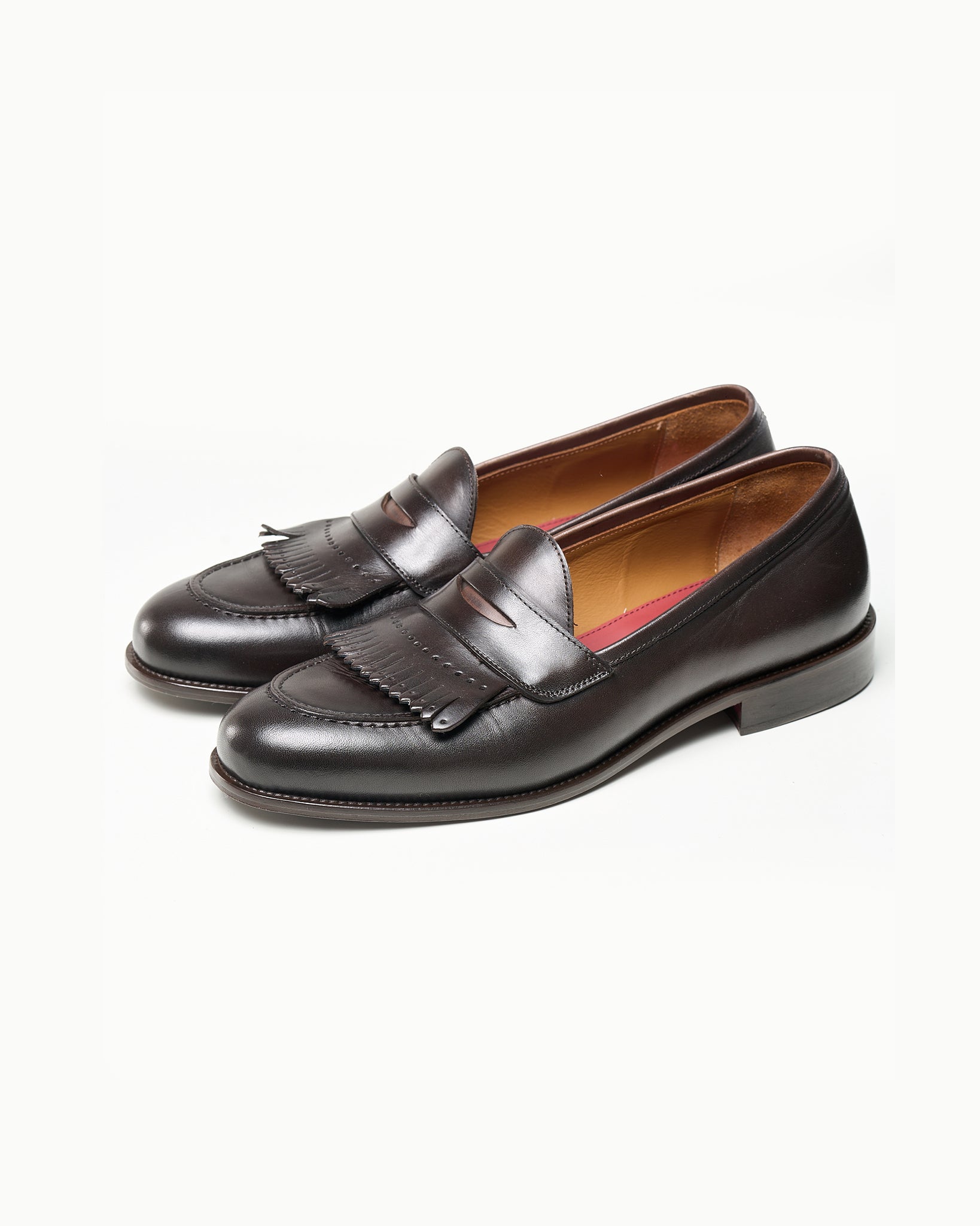 Penny Loafer Kiltie in pelle Marrone