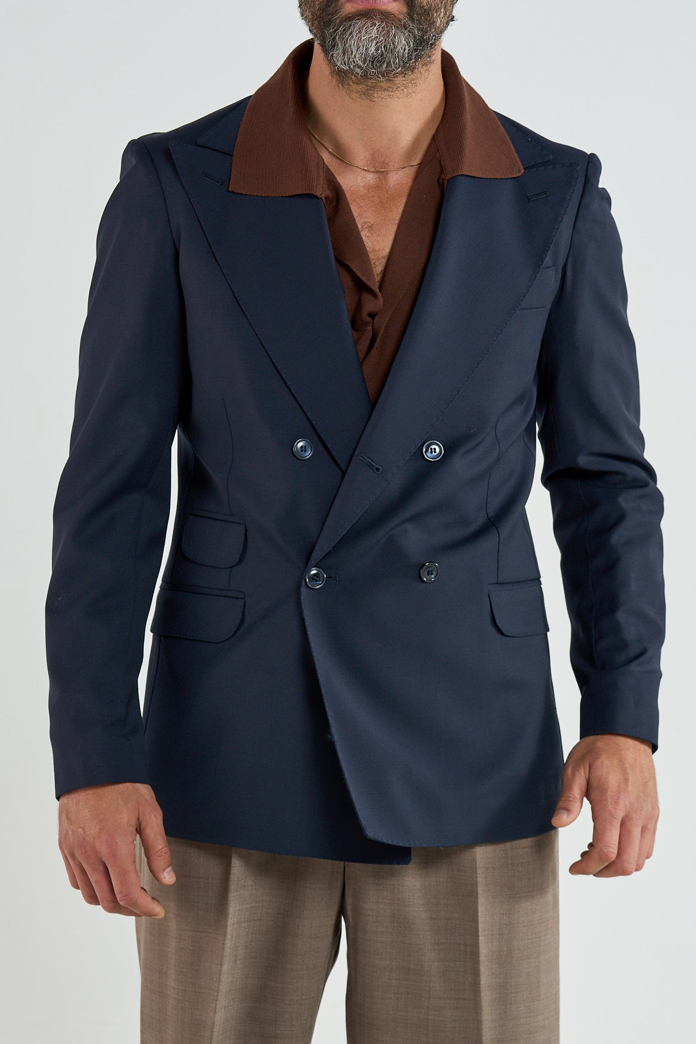 Giacca Socket 4 Bottoni Blu Napoli