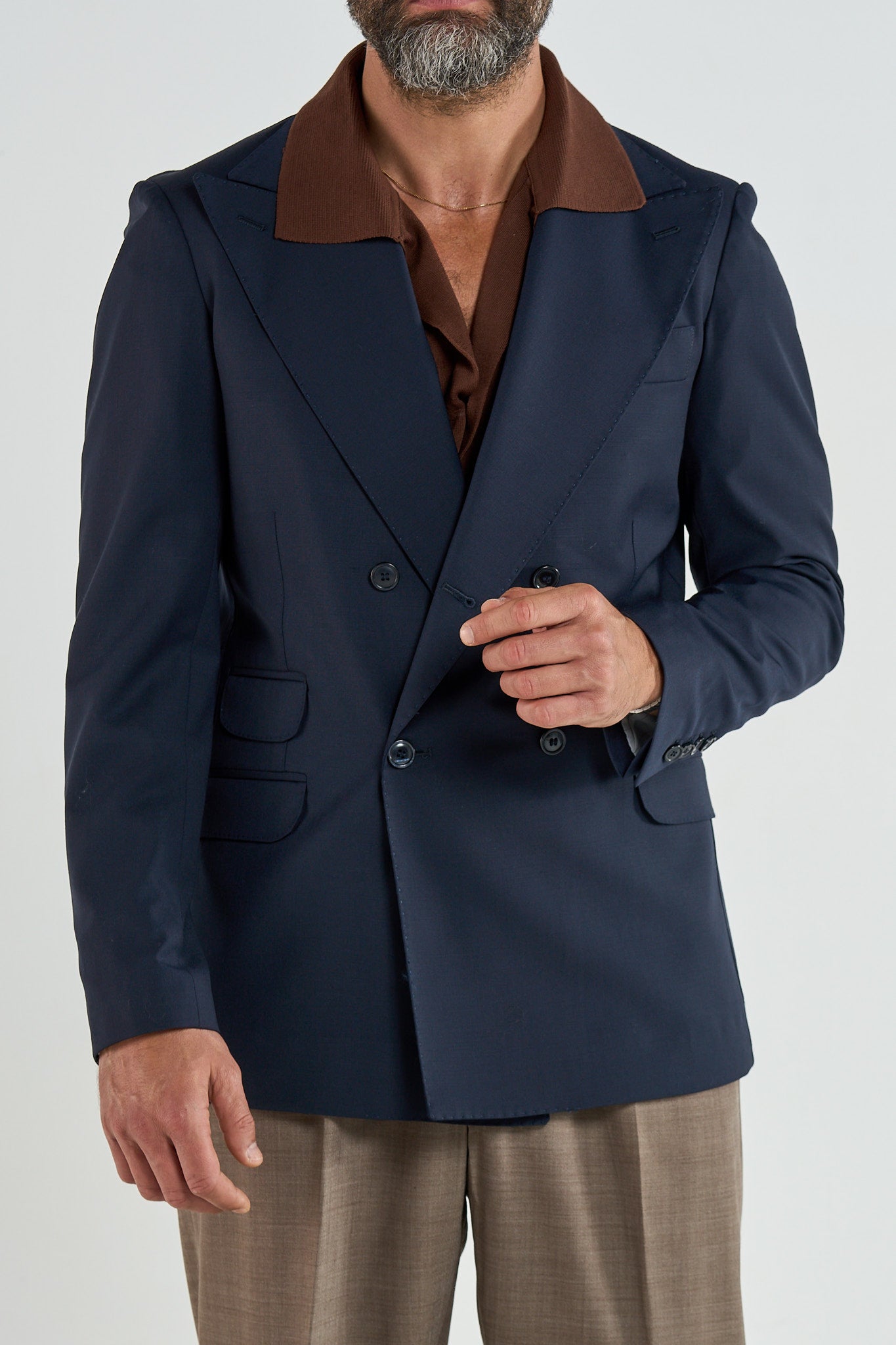 Giacca Socket 4 Bottoni Blu Napoli