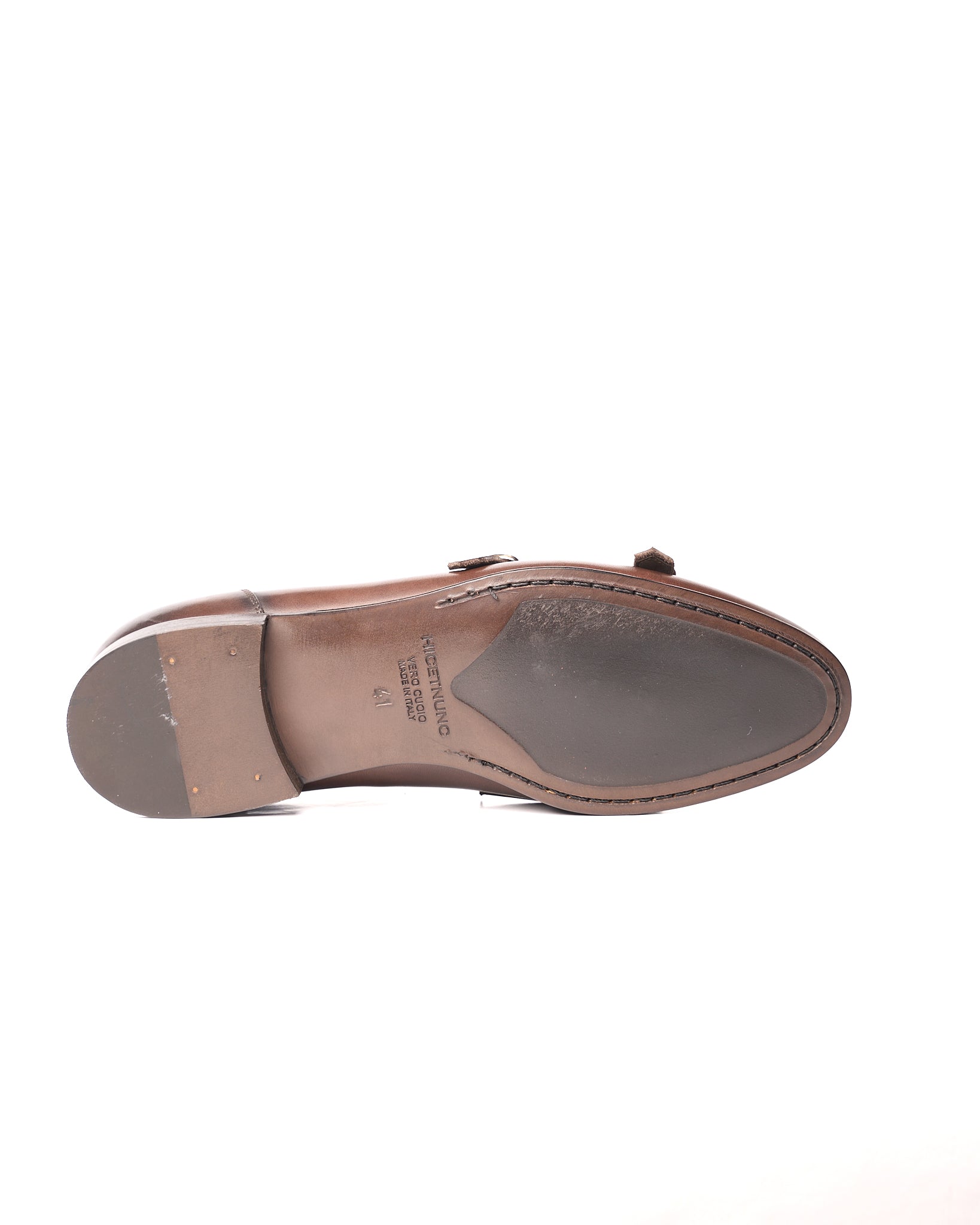 Mocassino con Doppia Fibbia Marrone