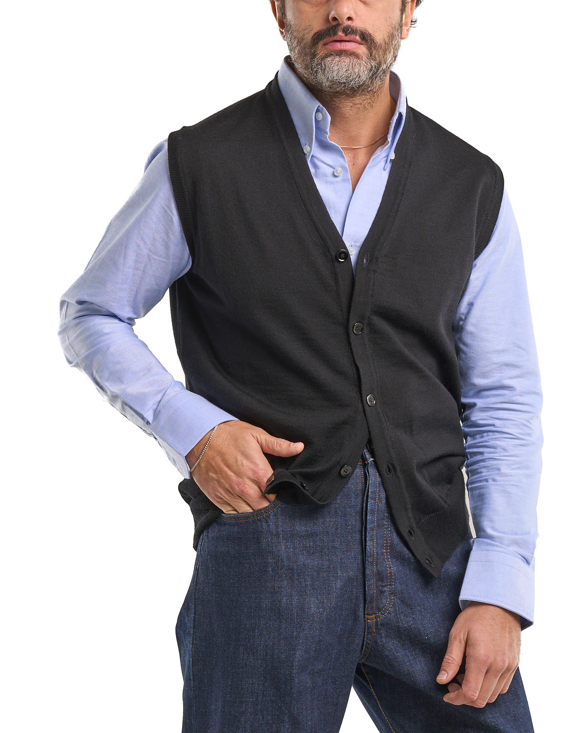 100% Merino Wool Vest – Sand