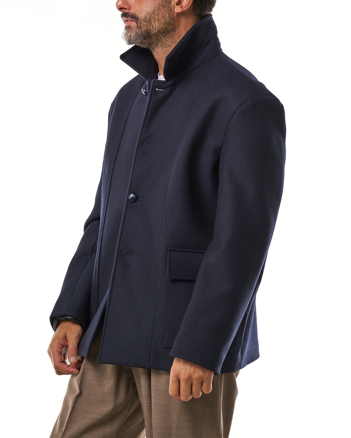 Giacca in Panno Blu