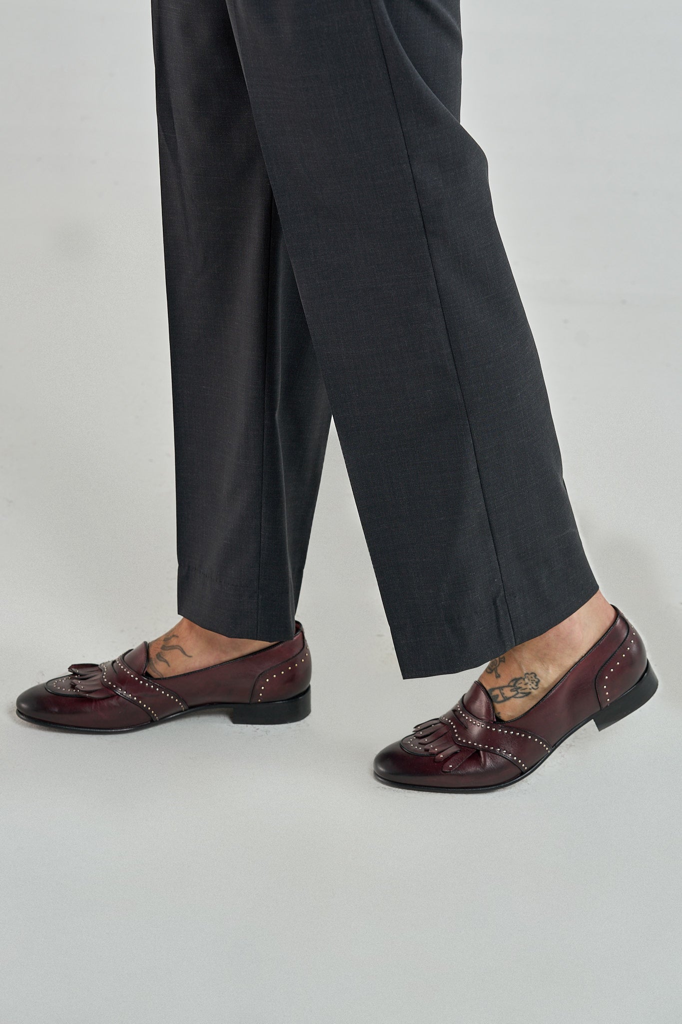 Pantalone Fondo Ampio Senza Piega Fumo Tokyo