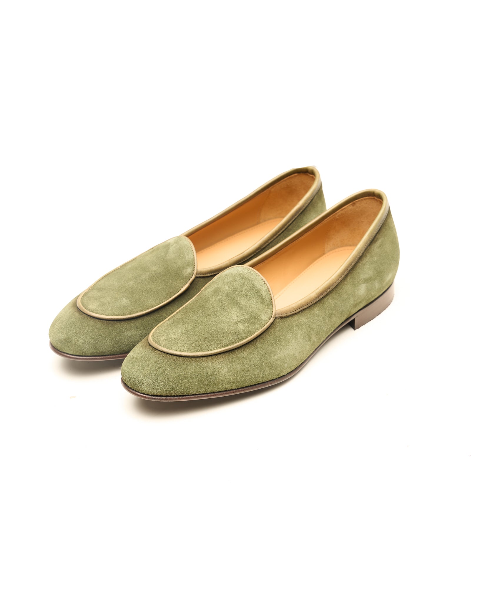 Loafer in Pelle Scamosciata Verde