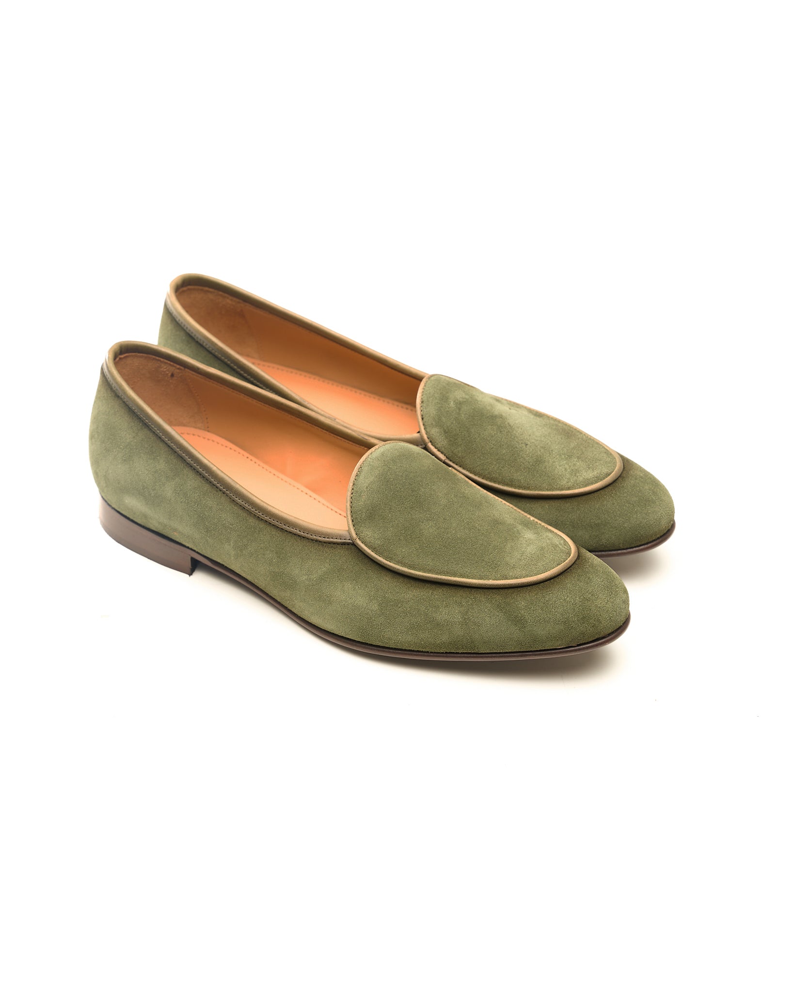 Loafer in Pelle Scamosciata Verde