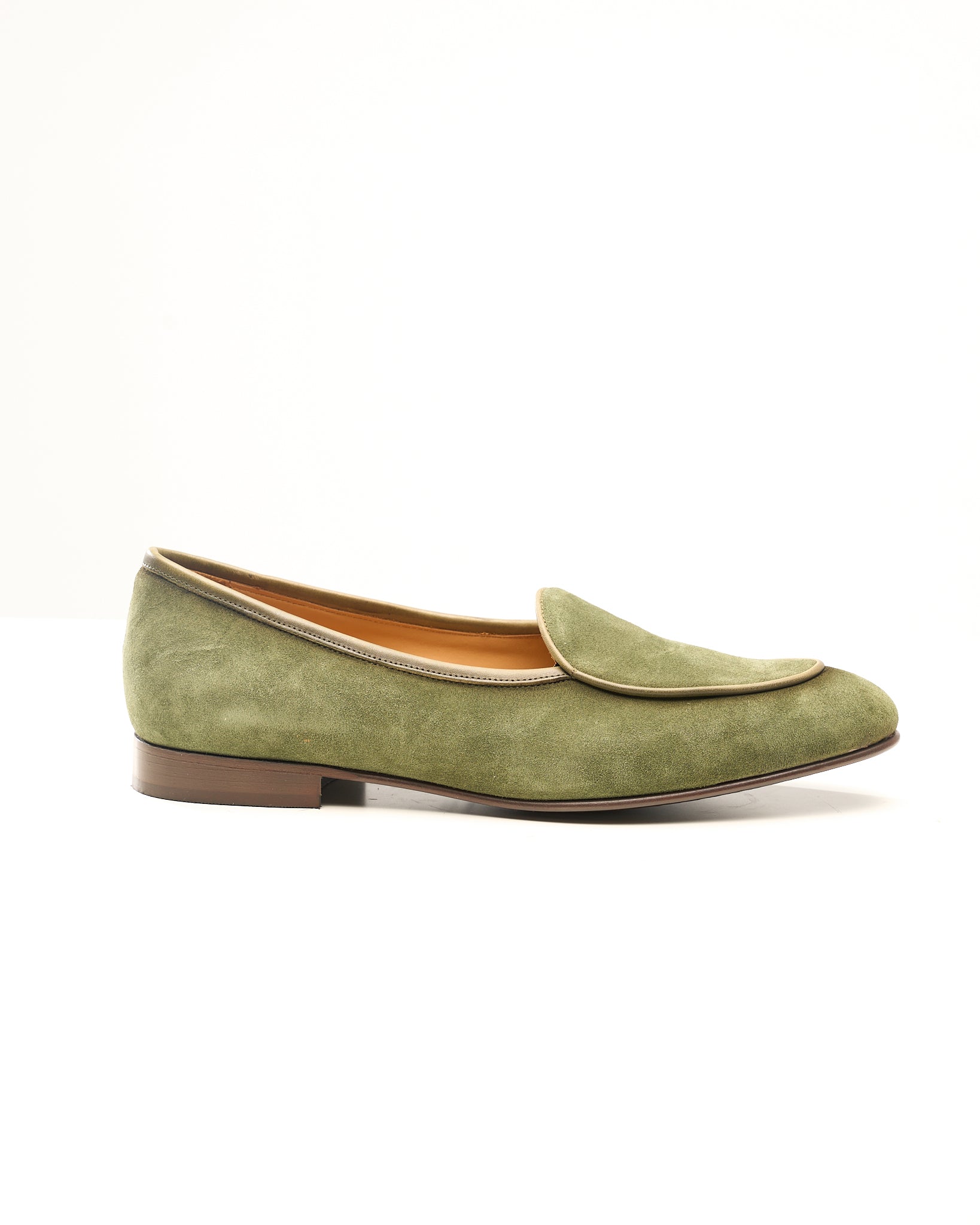 Loafer in Pelle Scamosciata Verde