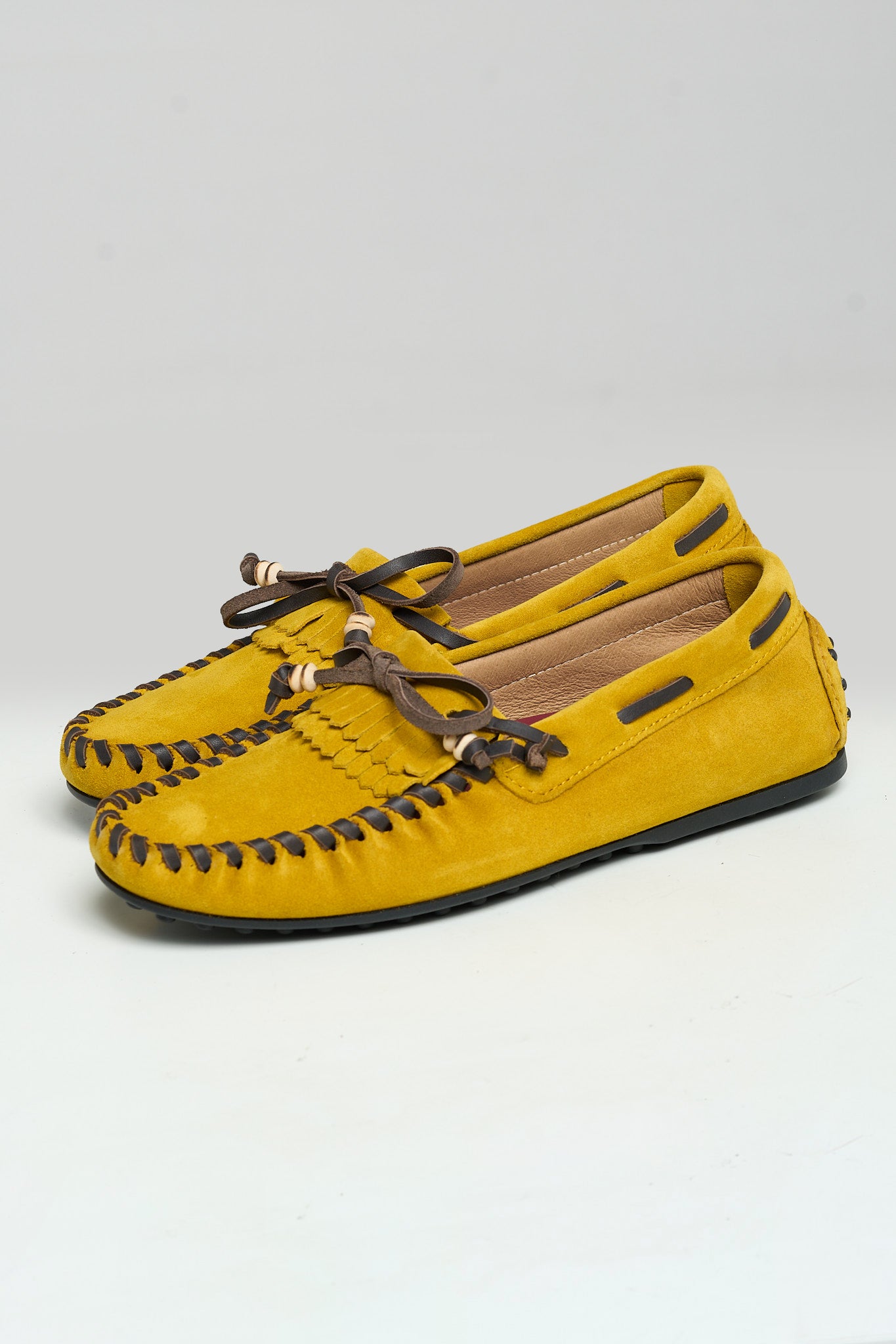 Mocassino Scamosciato da Barca Giallo