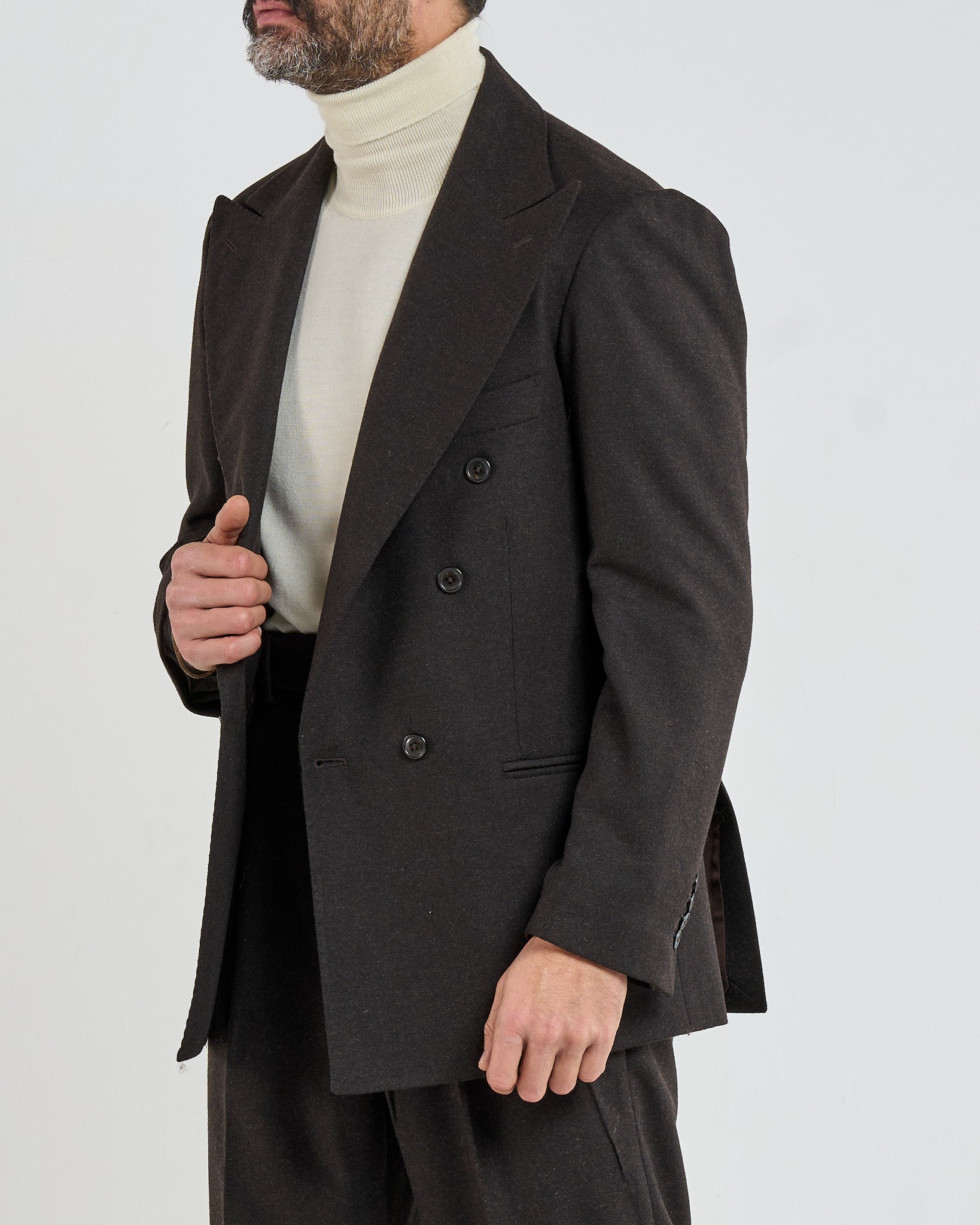 Giacca Jocket in Flanella Moro Courchevel