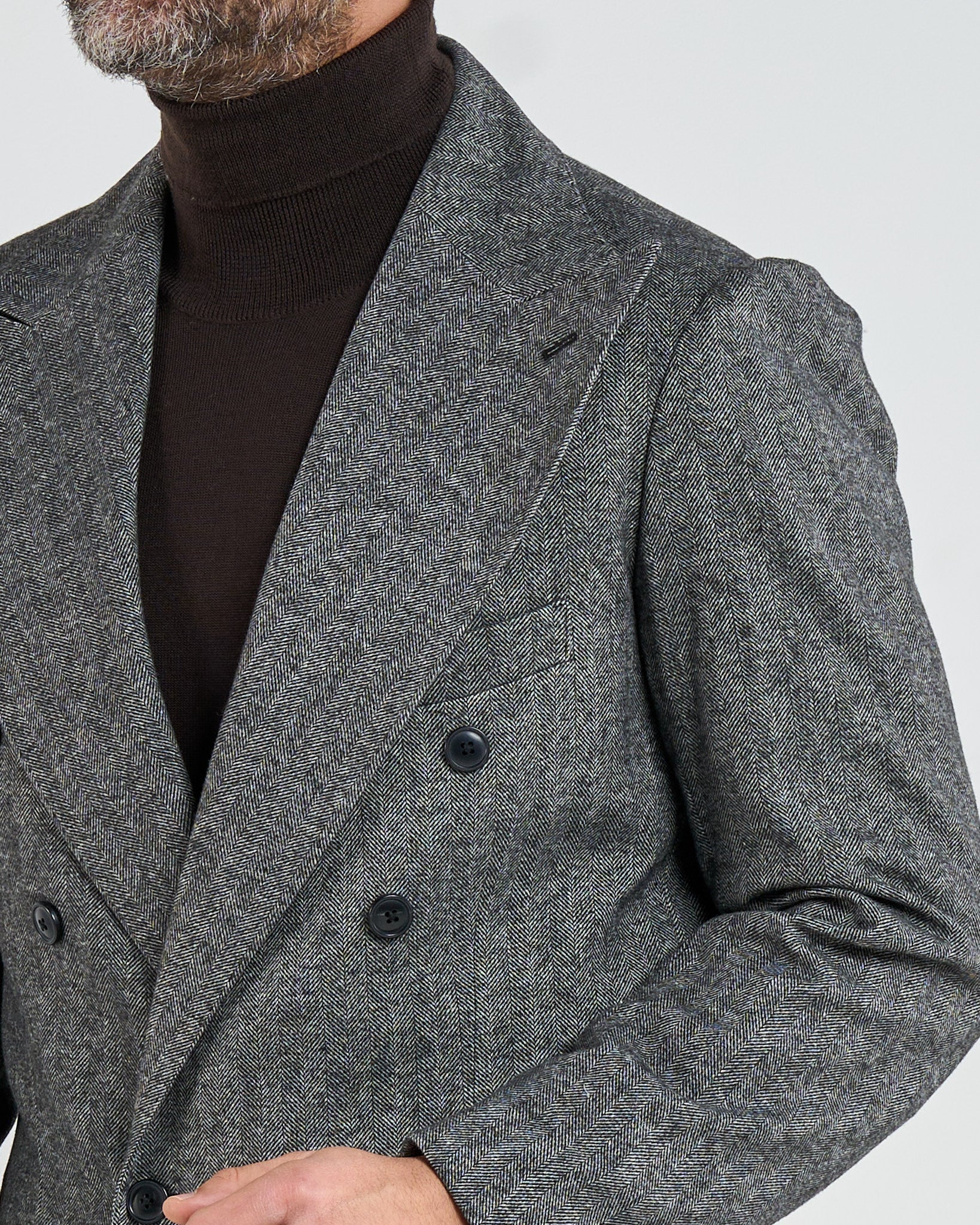 Abito in Flanella Spigato Grigio Madonna Di Campiglio