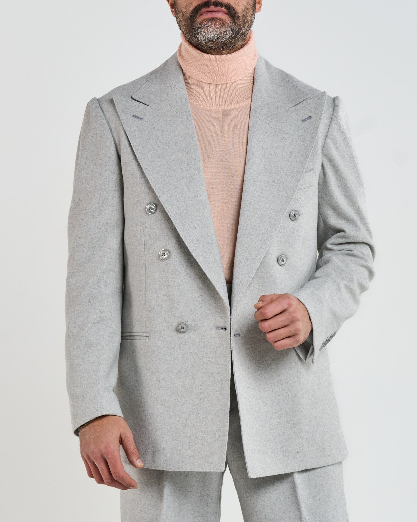 Giacca Jocket in Flanella Grigio Chamonix