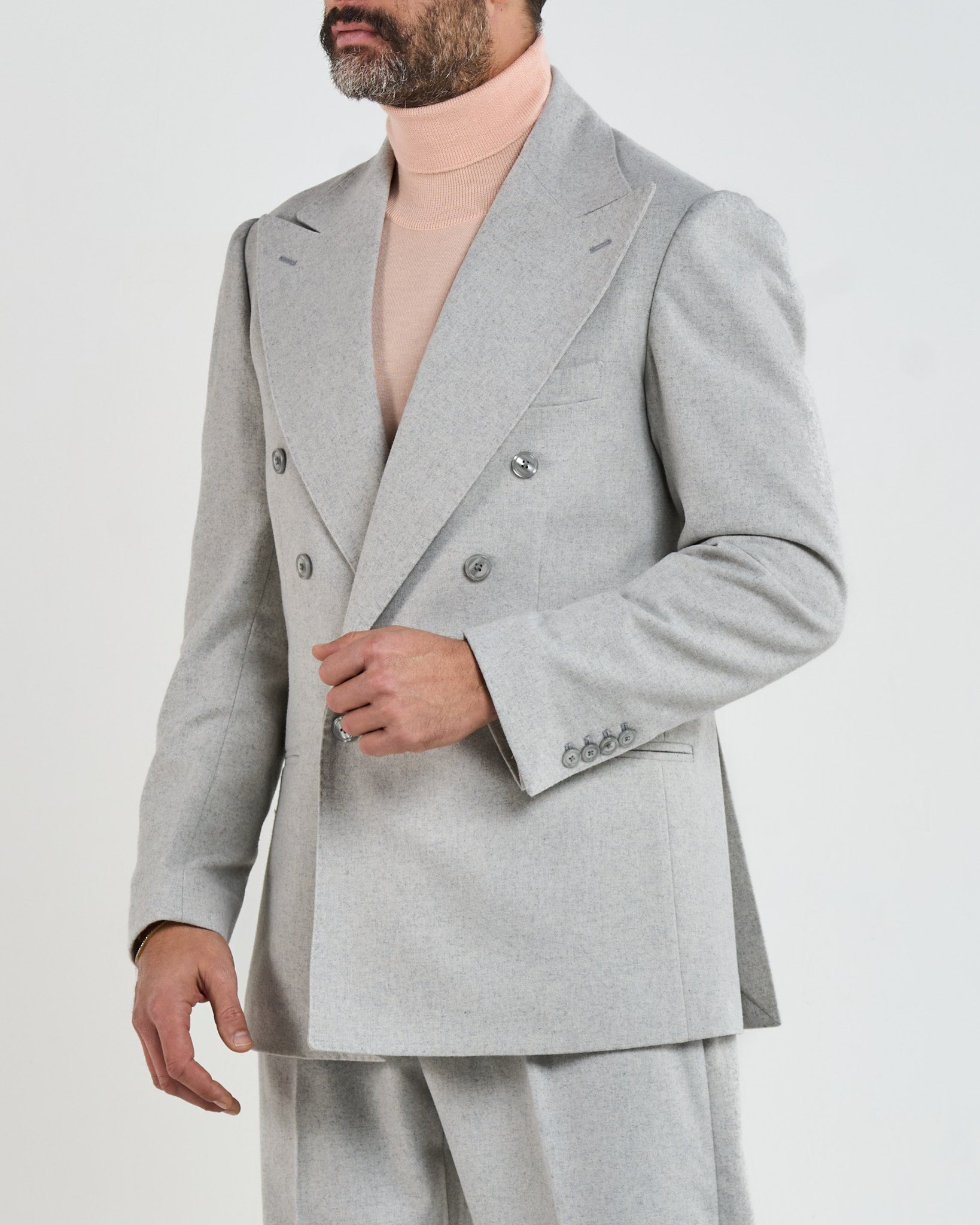 Giacca Jocket in Flanella Grigio Chamonix