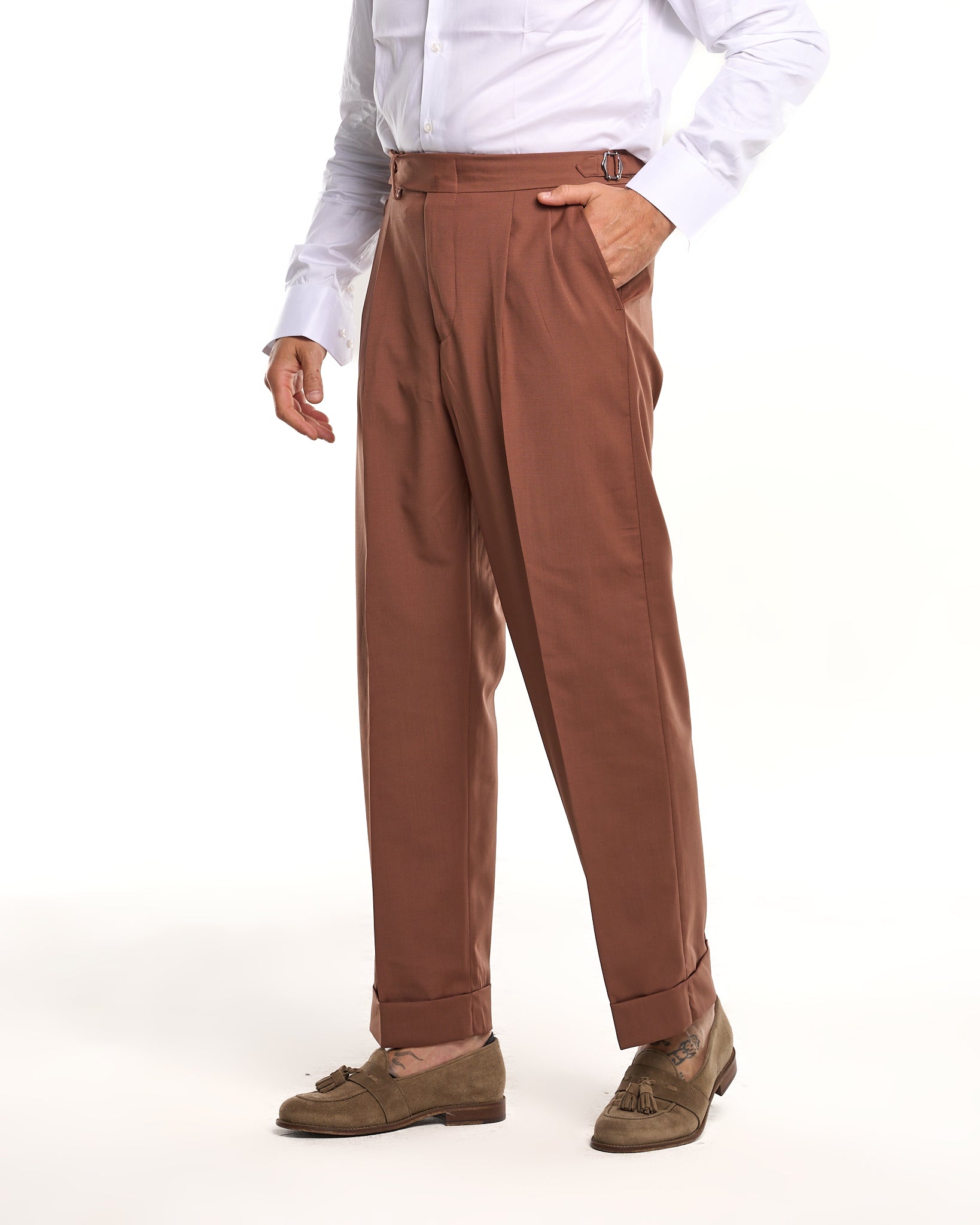 Pantalone Fondo Ampio e Fibbie Laterali Terra Rossa Roland Garros
