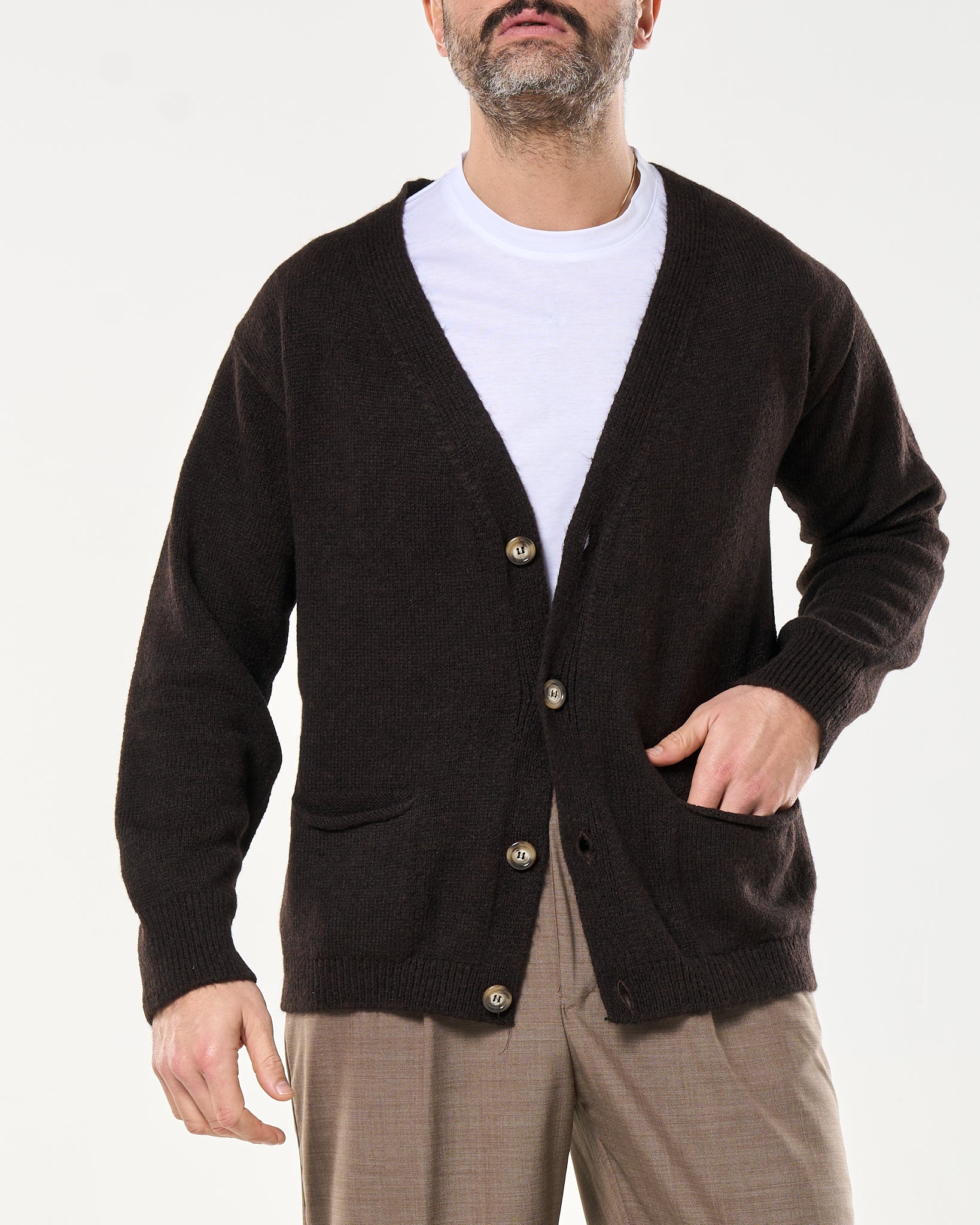 Cardigan Relax Knit Testa di Moro