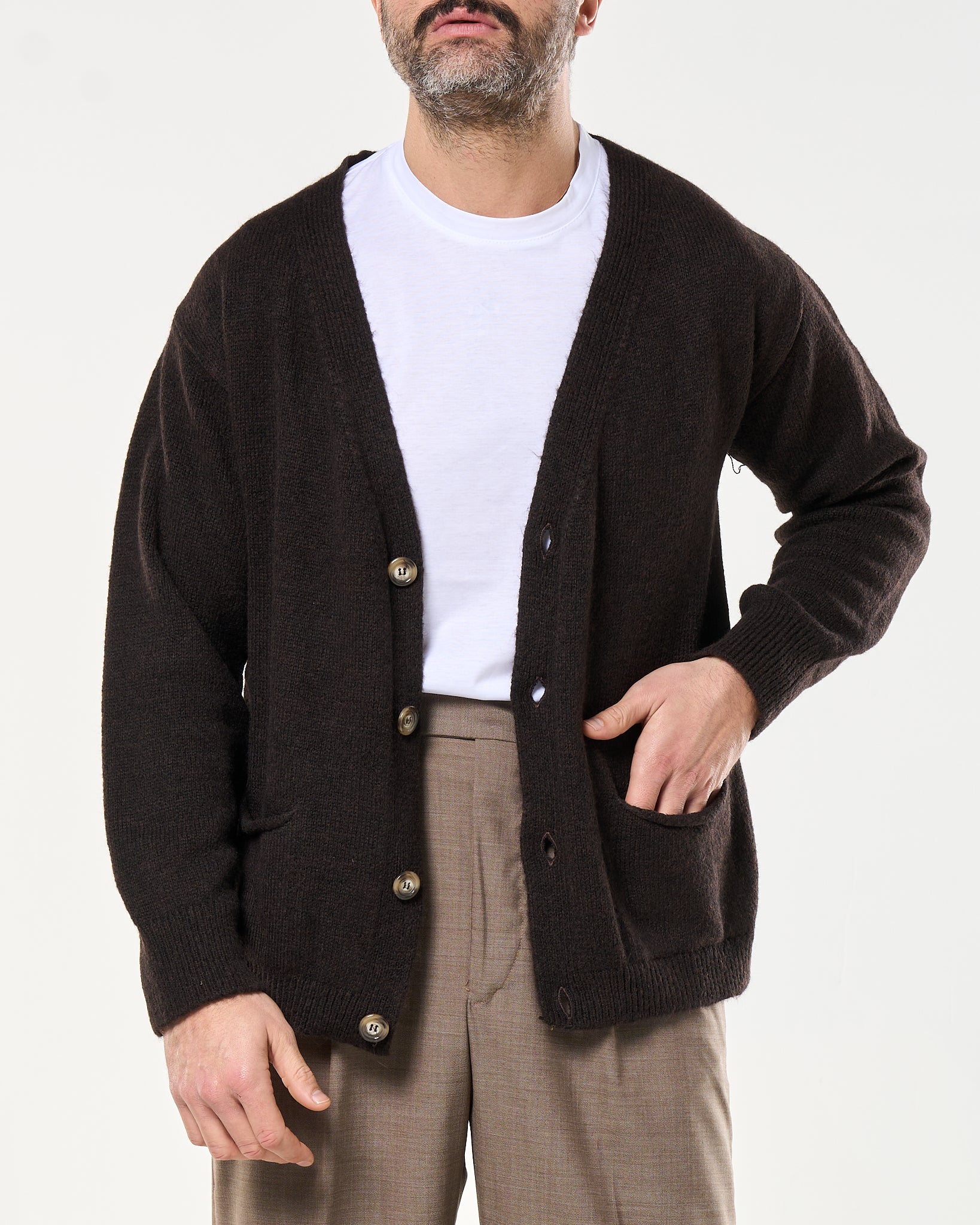 Cardigan Relax Knit Testa di Moro