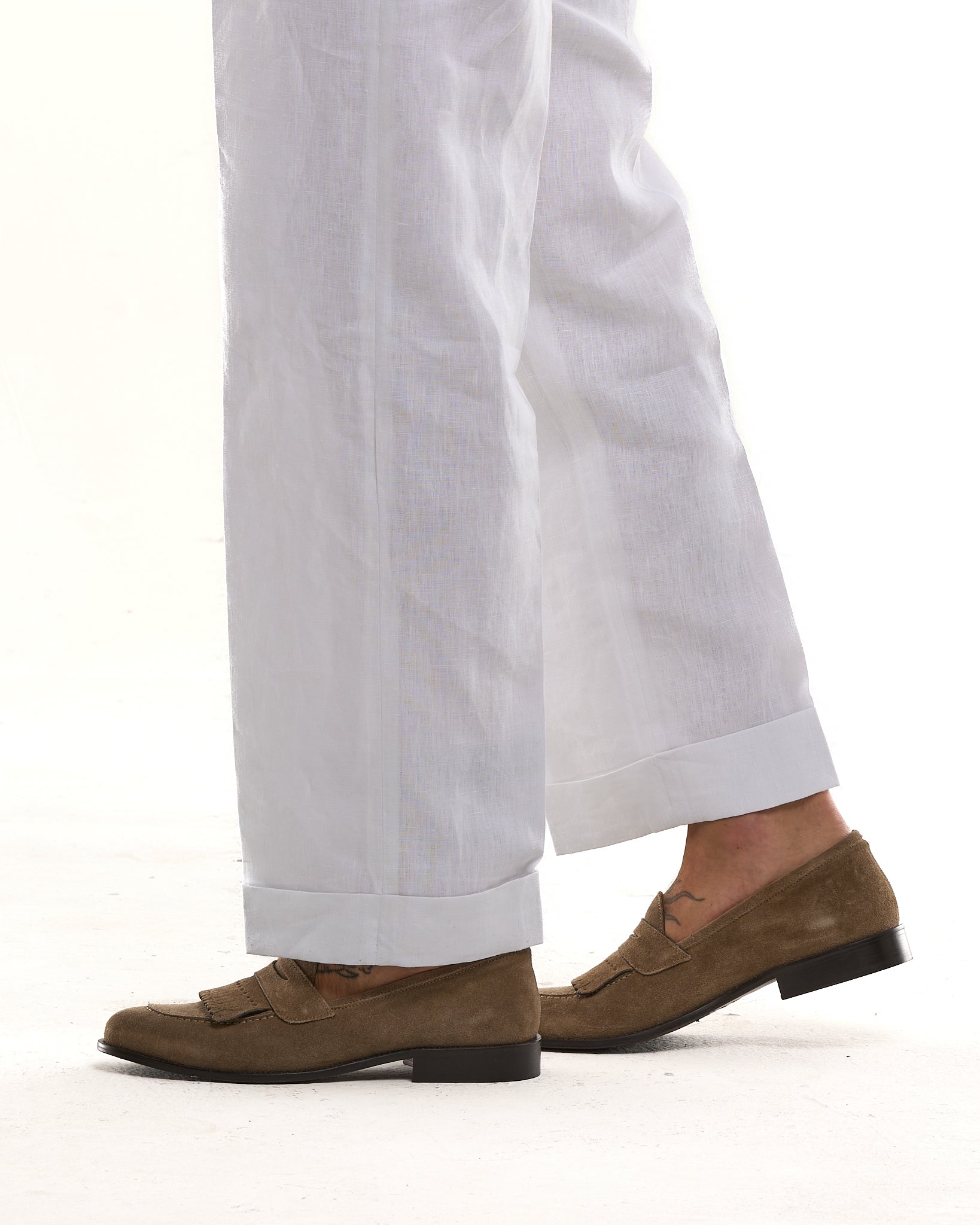 Siena Dark Brown Wide Leg Trousers with Side Buckles