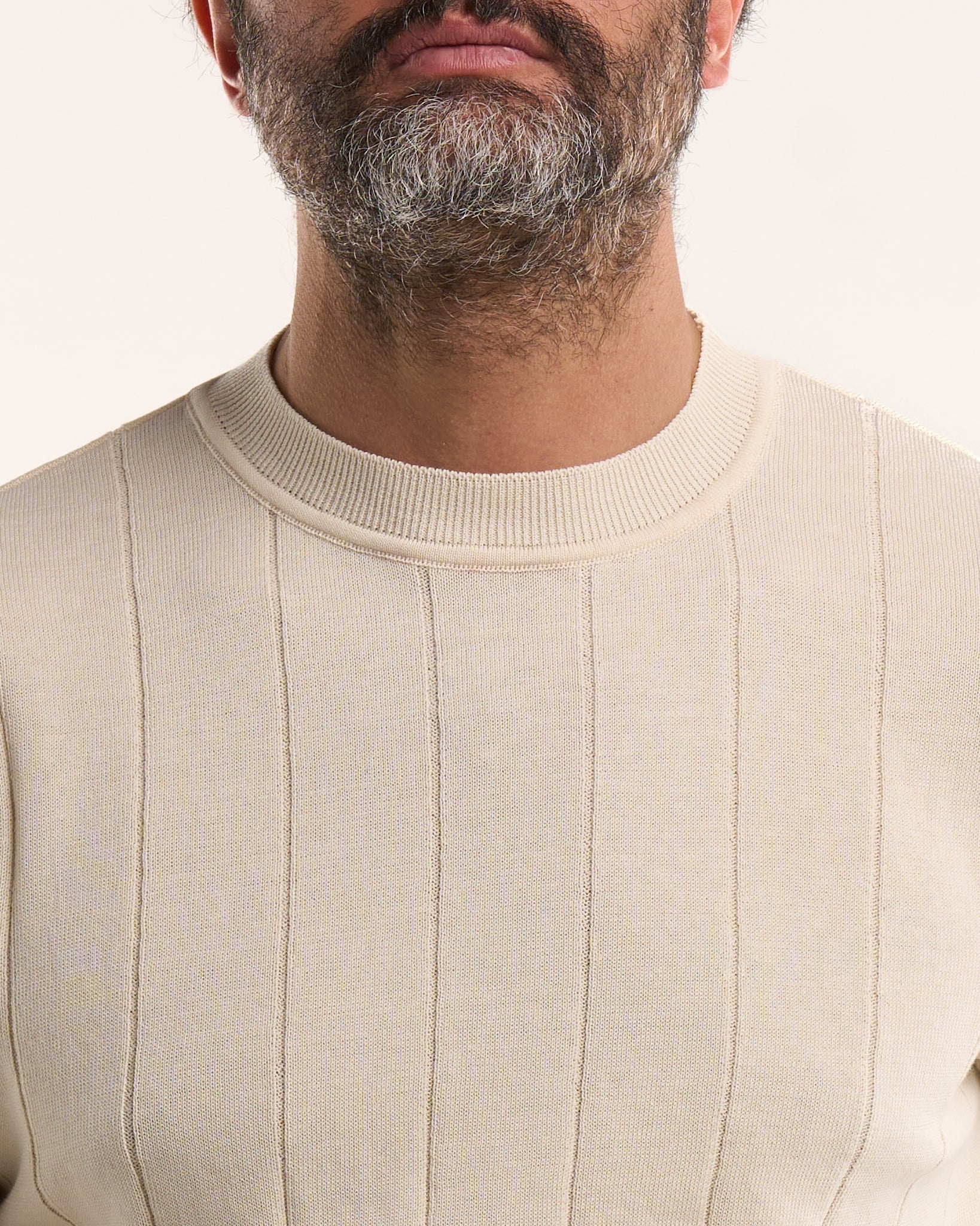 Henley Knit Blue Sweater