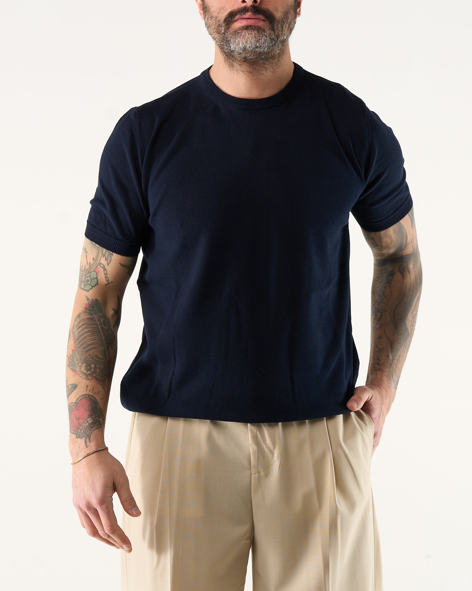 Long Sleeve Polo Shirt with Three Buttons in Powder Pink