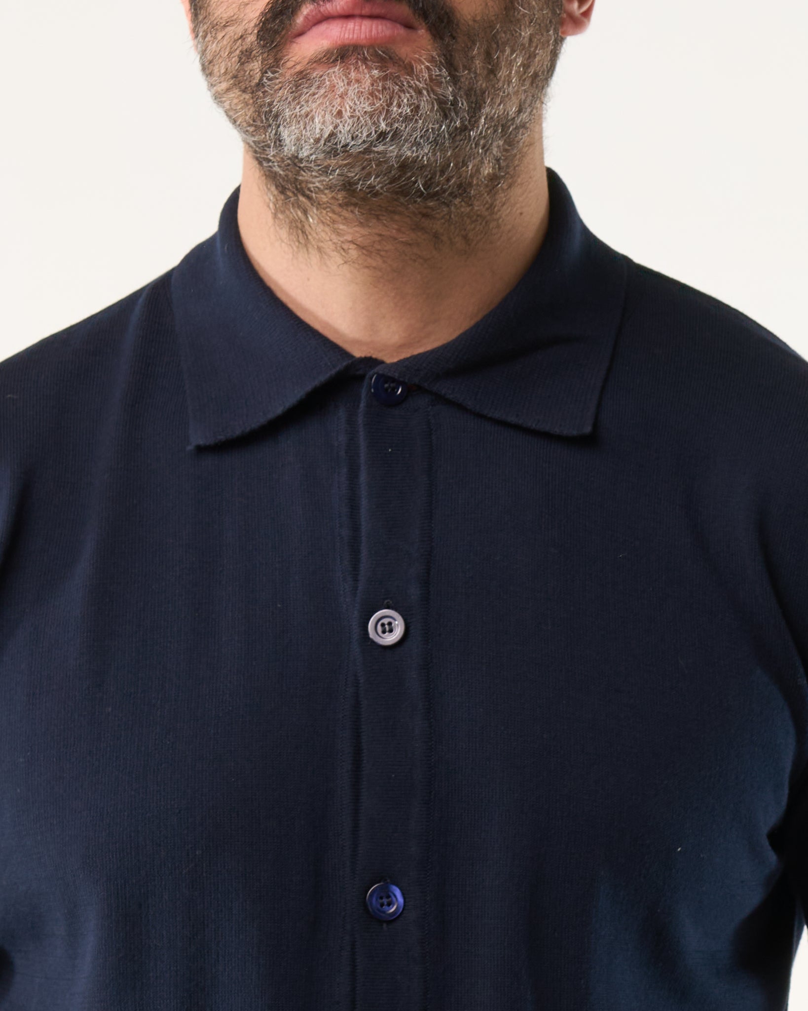 Long Sleeve Polo Shirt with Three Buttons in Powder Pink