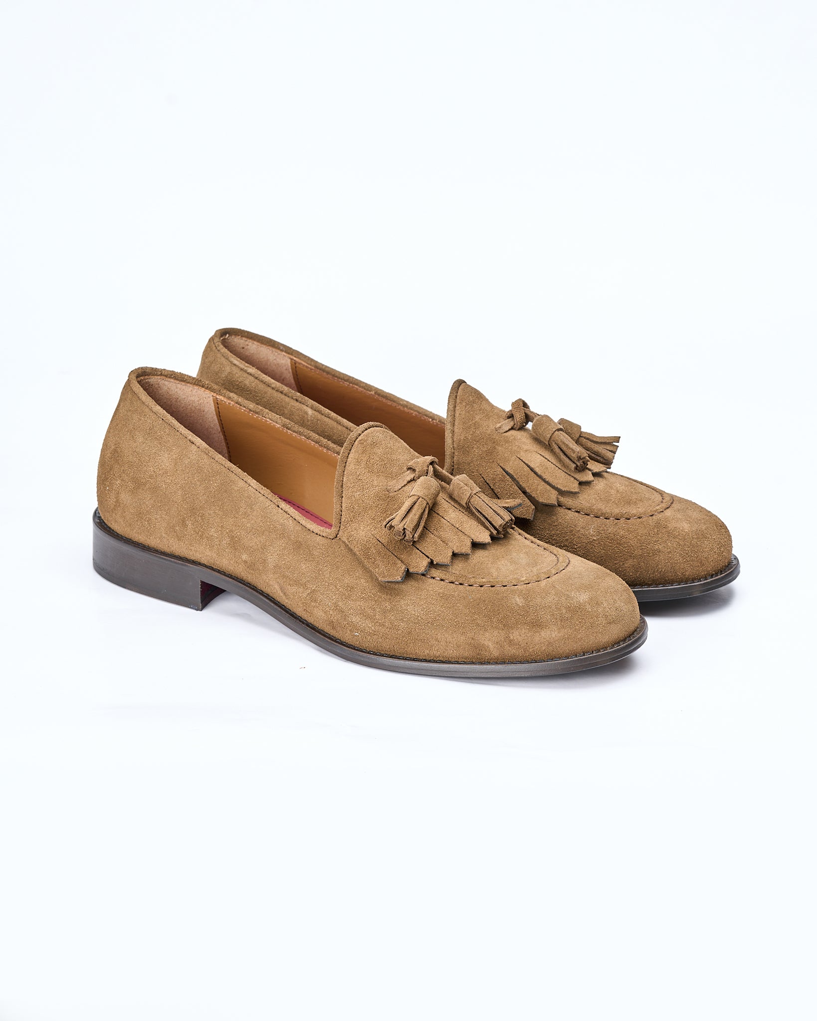 Loafer Kiltie Tassel Camoscio Pietra