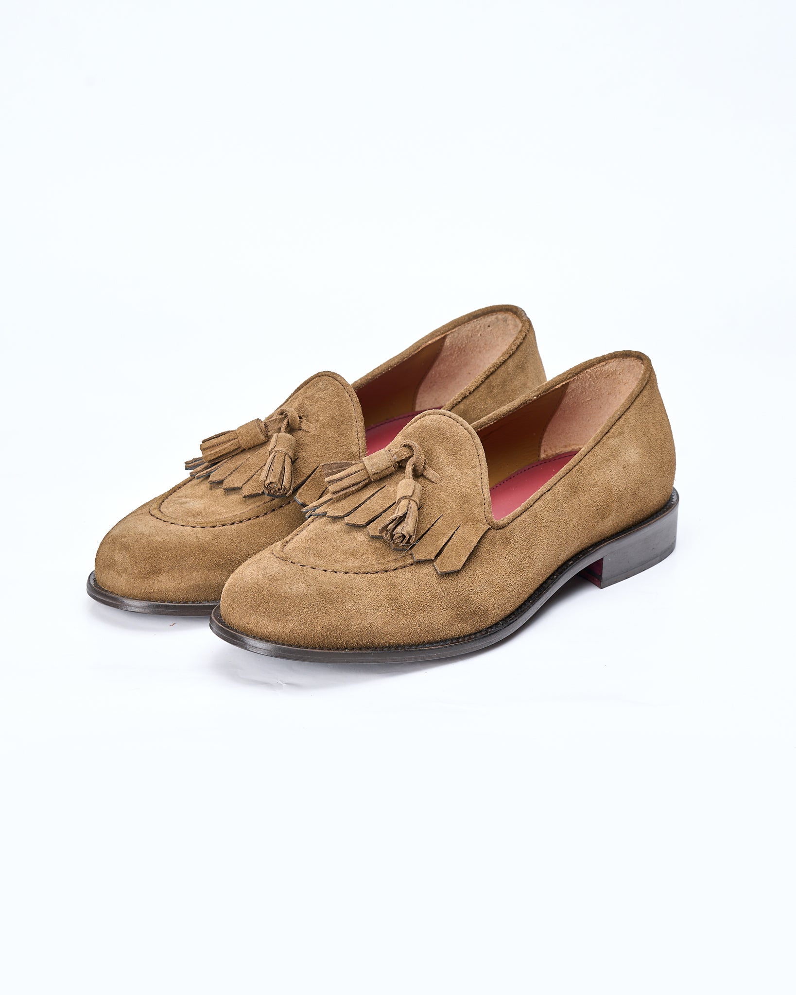 Loafer Kiltie Tassel Camoscio Pietra