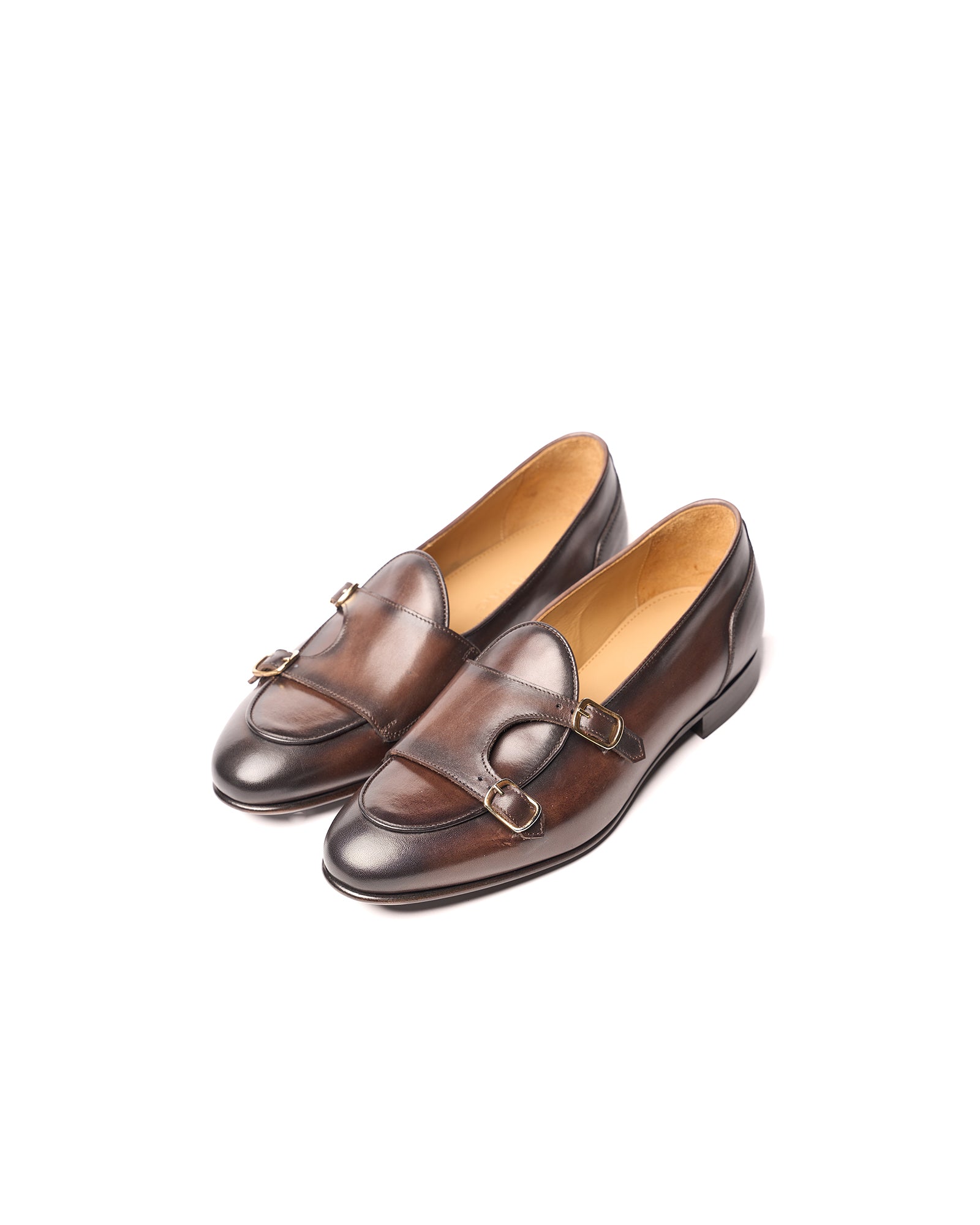 Mocassino con Doppia Fibbia Marrone