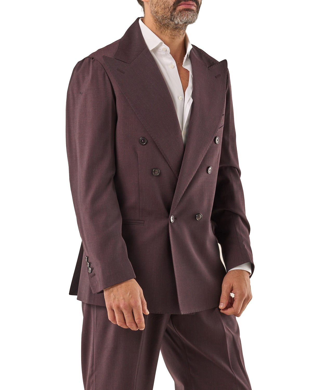 Chaqueta color ciruela
