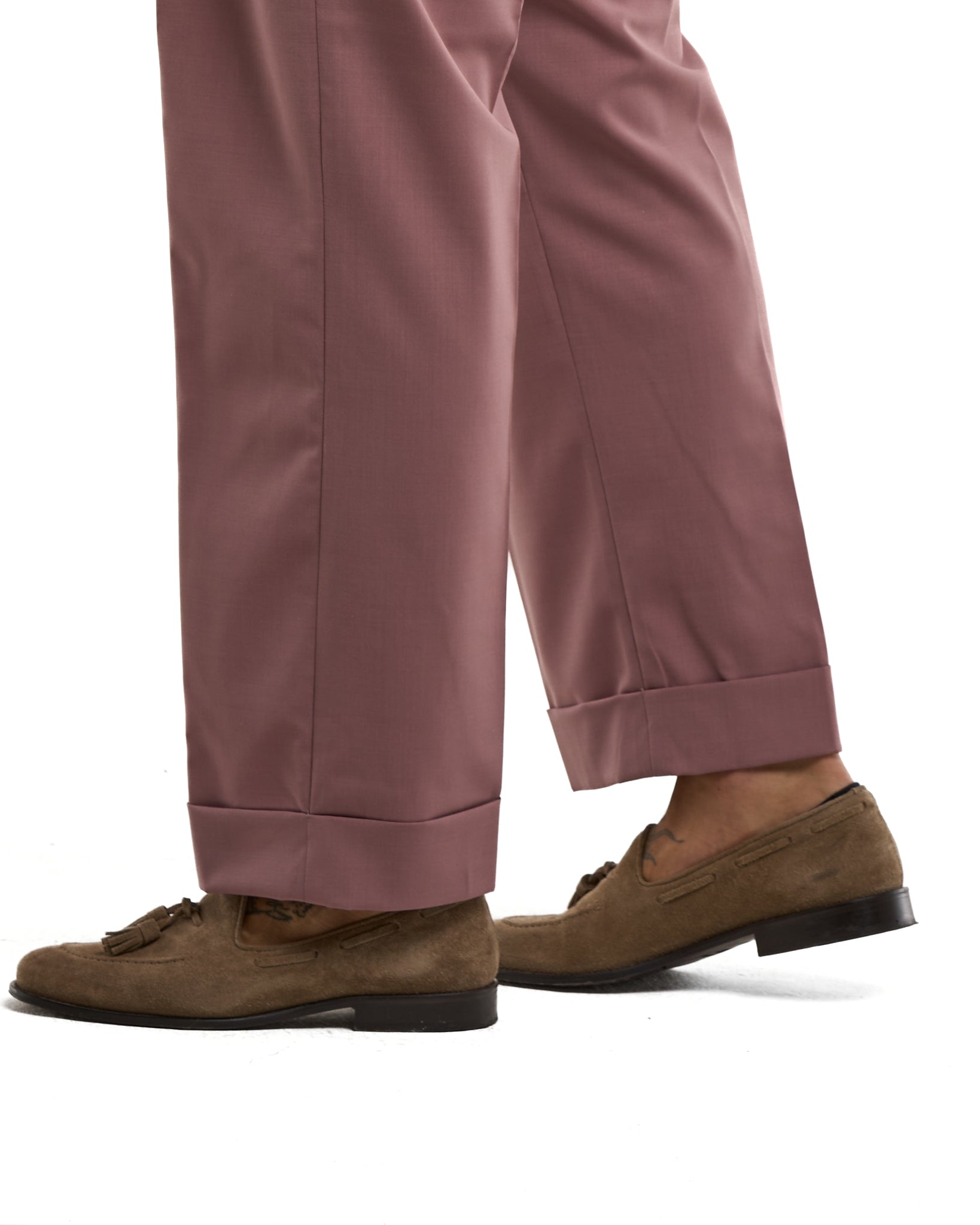 Siena Dark Brown Wide Leg Trousers with Side Buckles