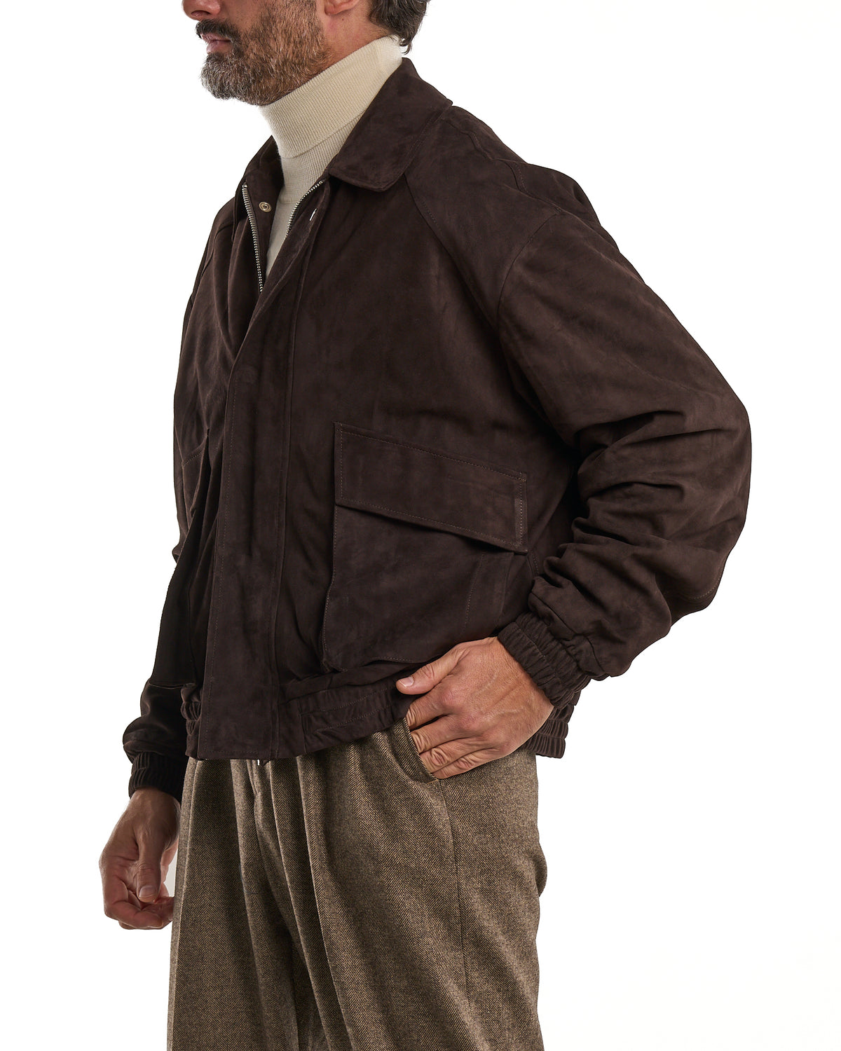 Dark Brown Suede Jacket