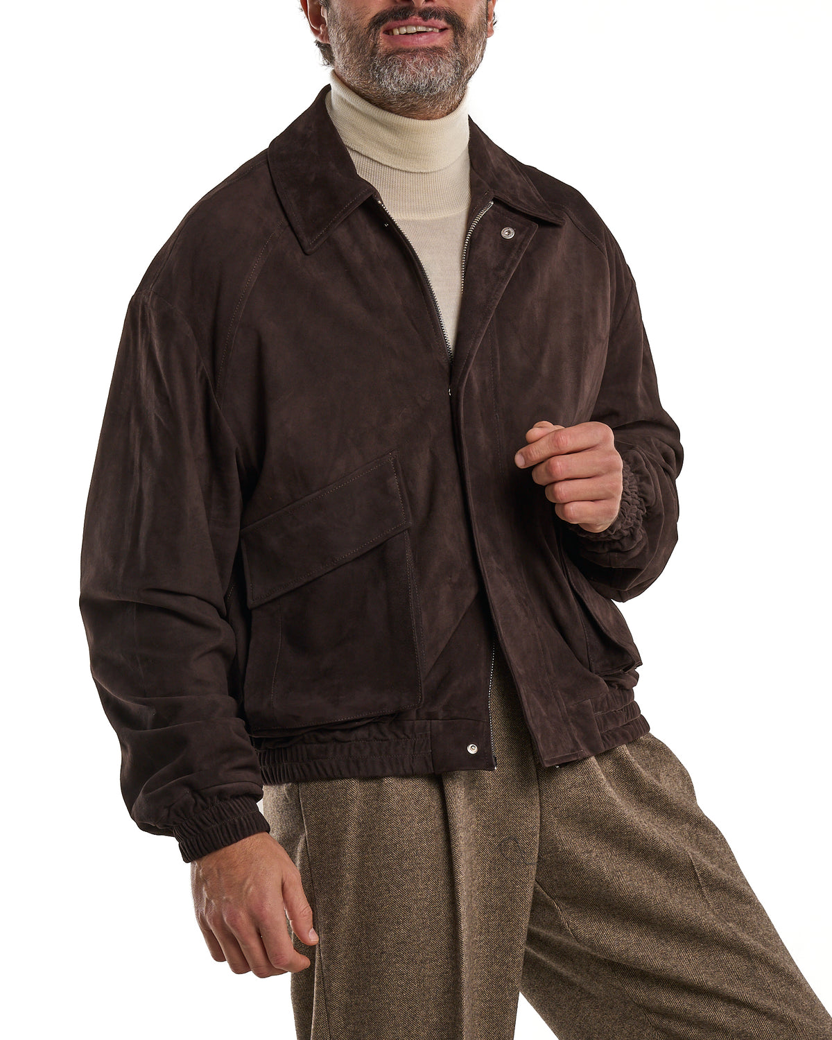 Dark Brown Suede Jacket