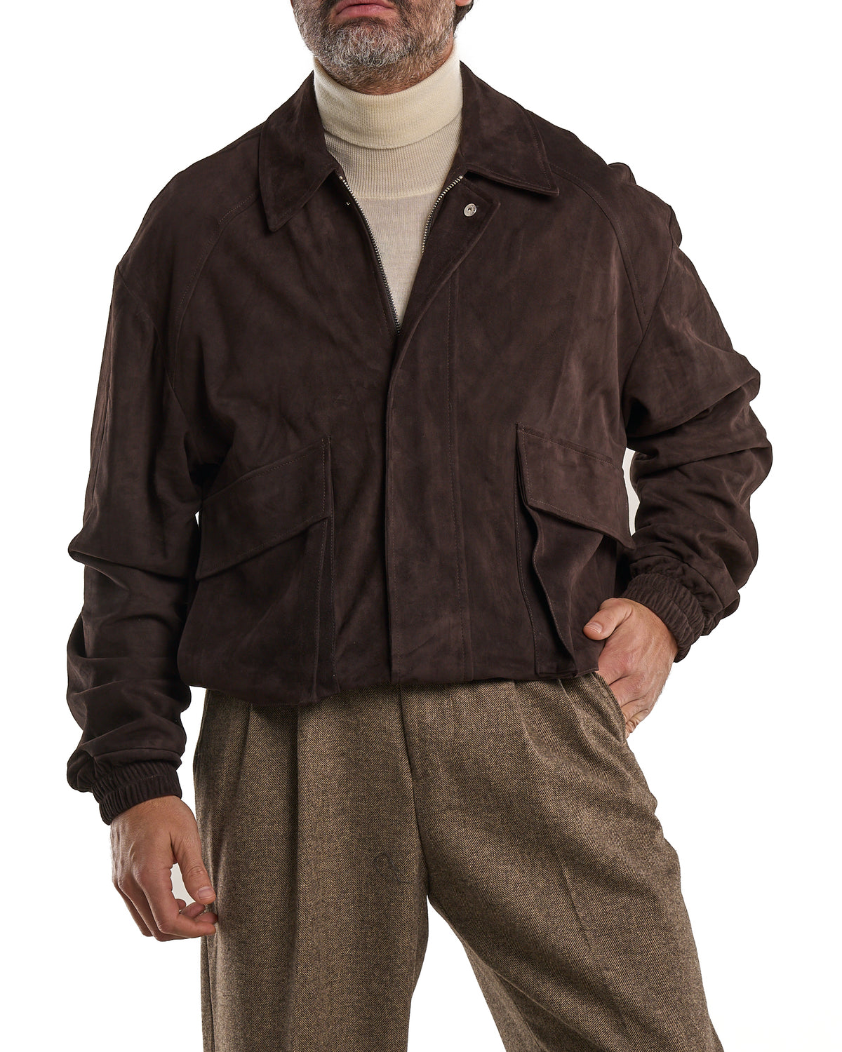 Dark Brown Suede Jacket