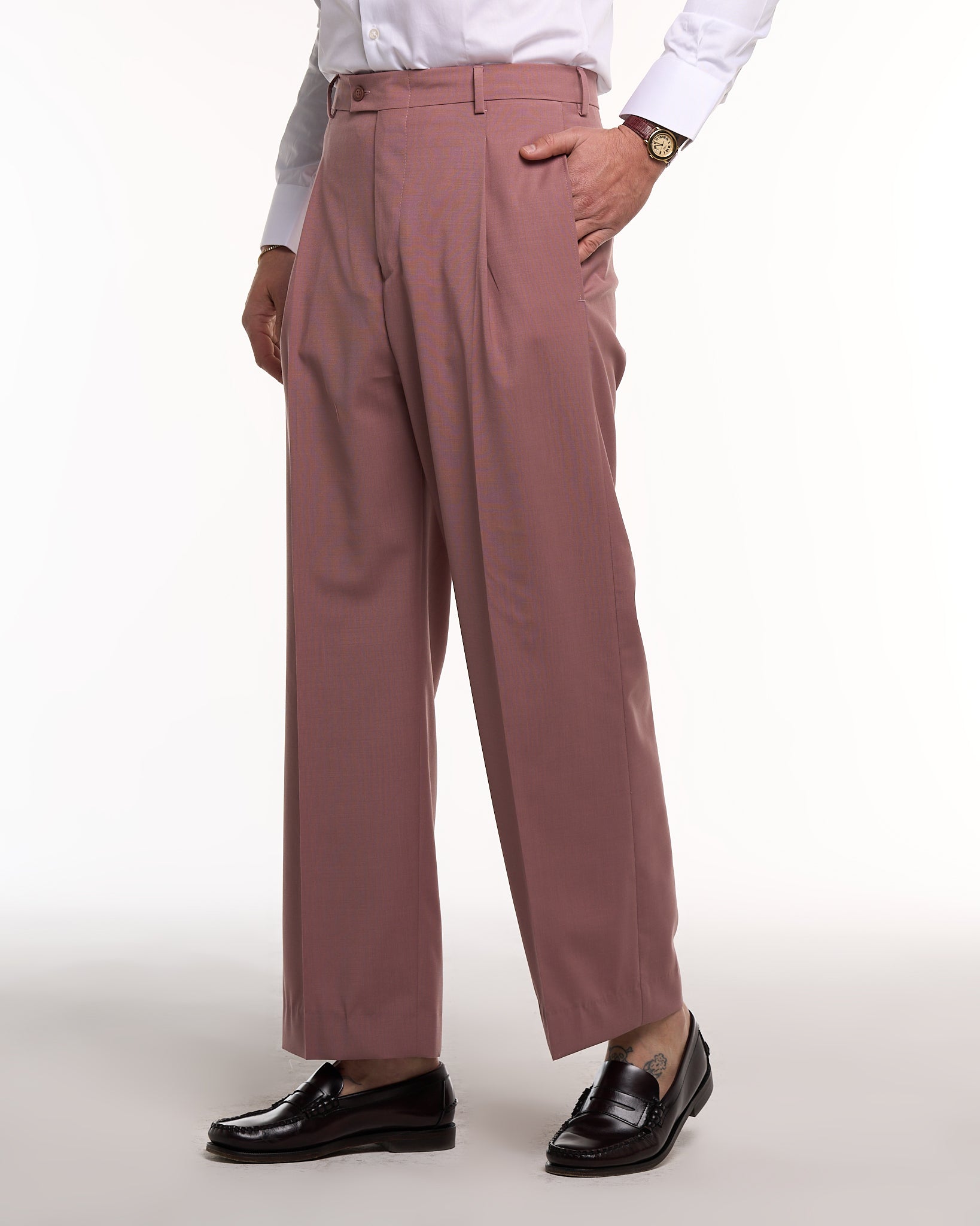 Mykonos Matte White Wide Leg Trousers Without Crease