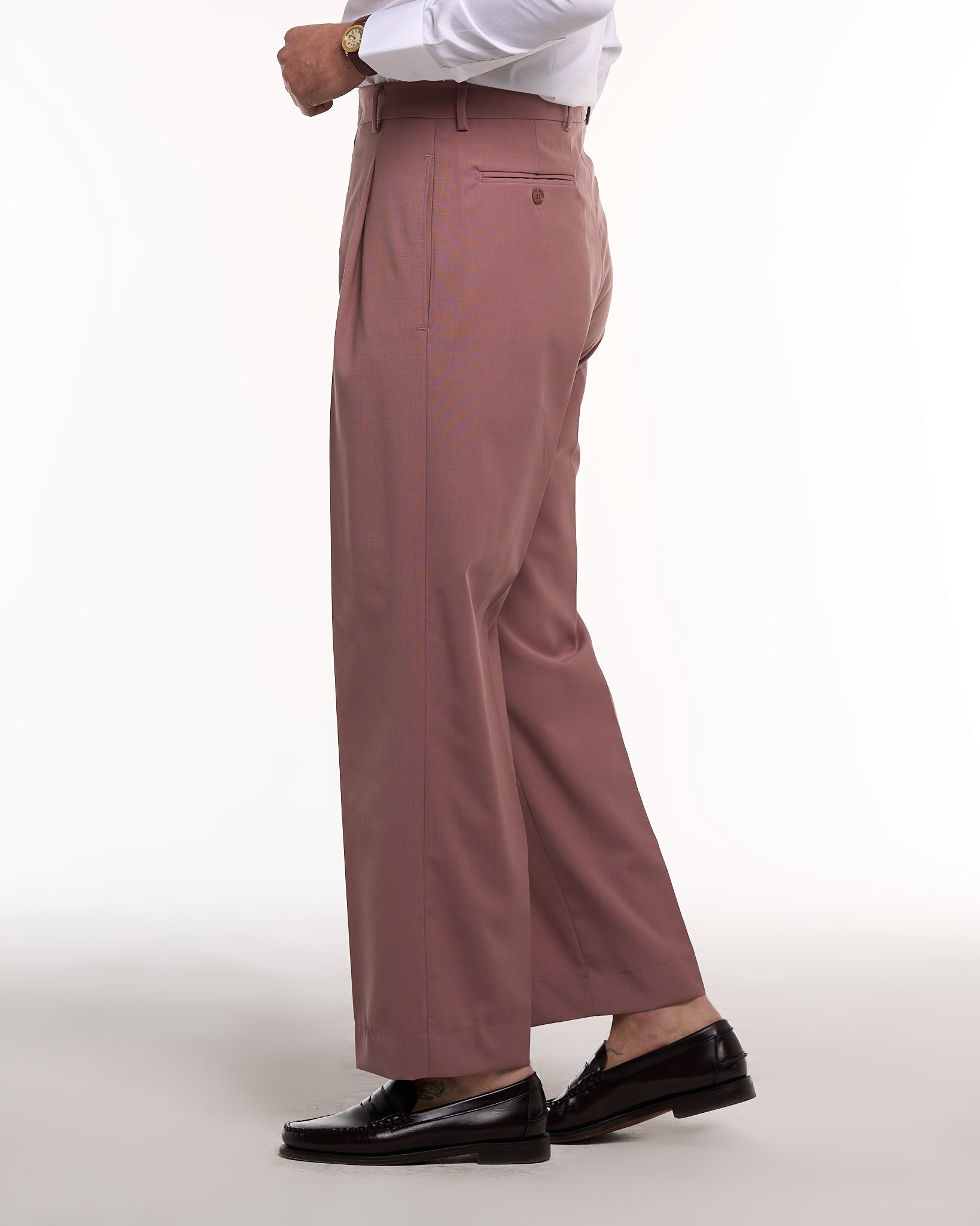 Mykonos Matte White Wide Leg Trousers Without Crease