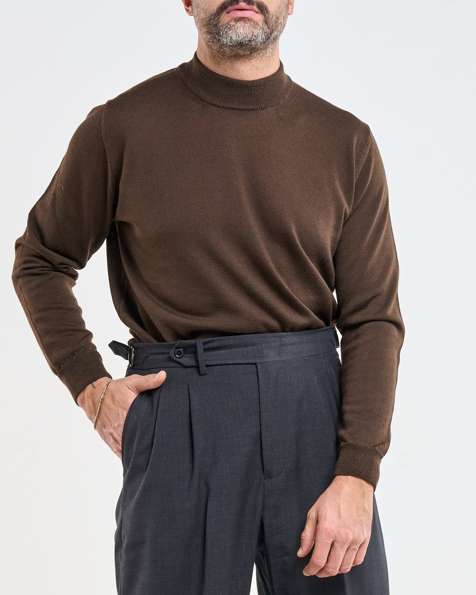 Mezzocollo in 100% Lana Merinos Moro