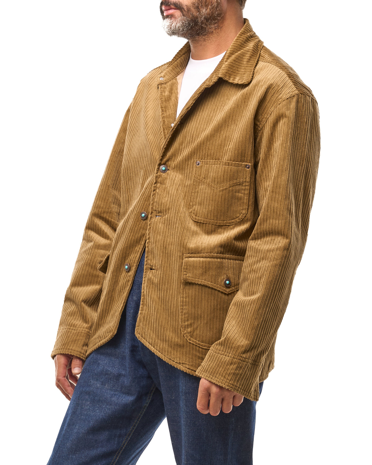Chaqueta vaquera lavada con mosquetones, azul lavado
