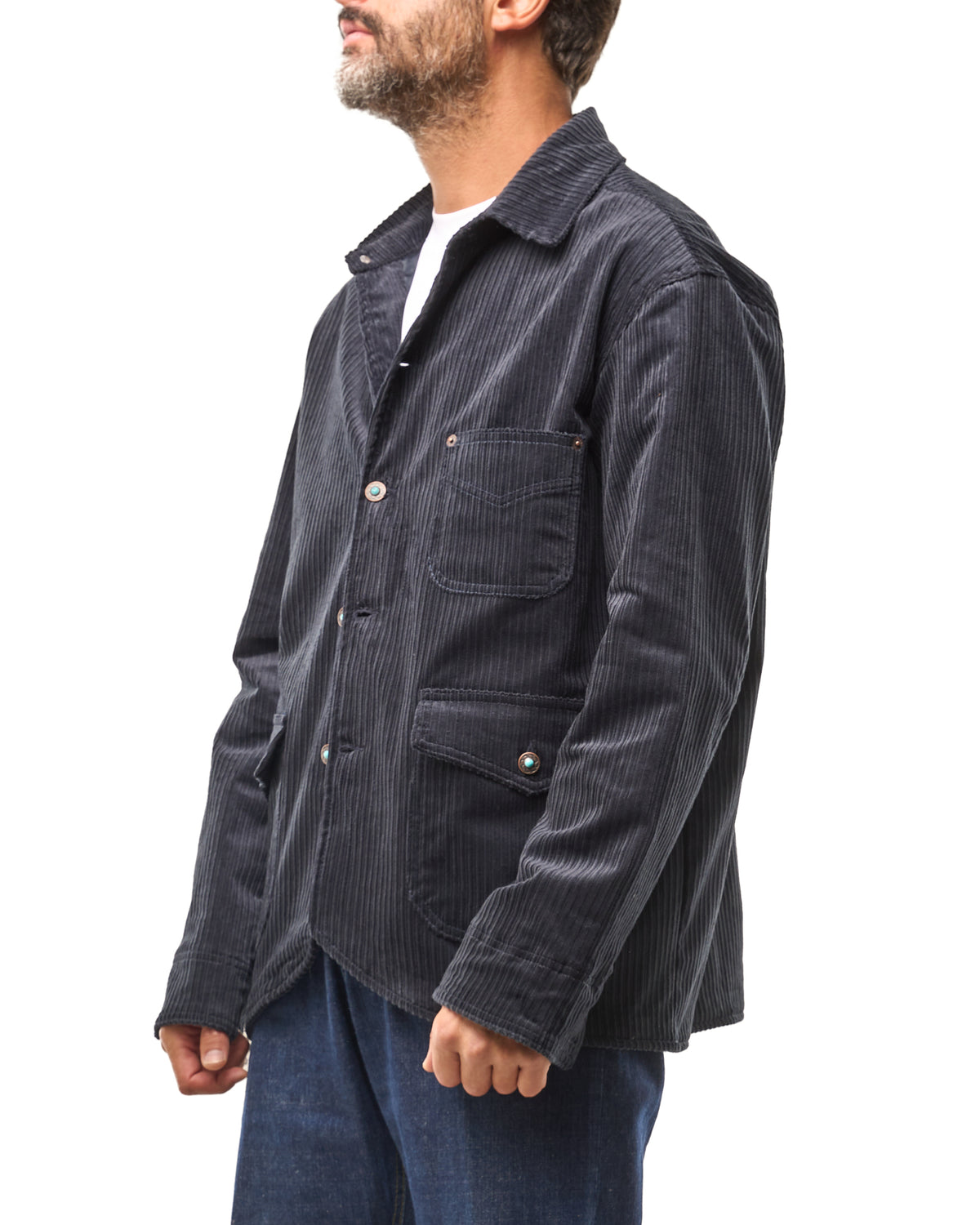 Chaqueta vaquera lavada con mosquetones, azul lavado
