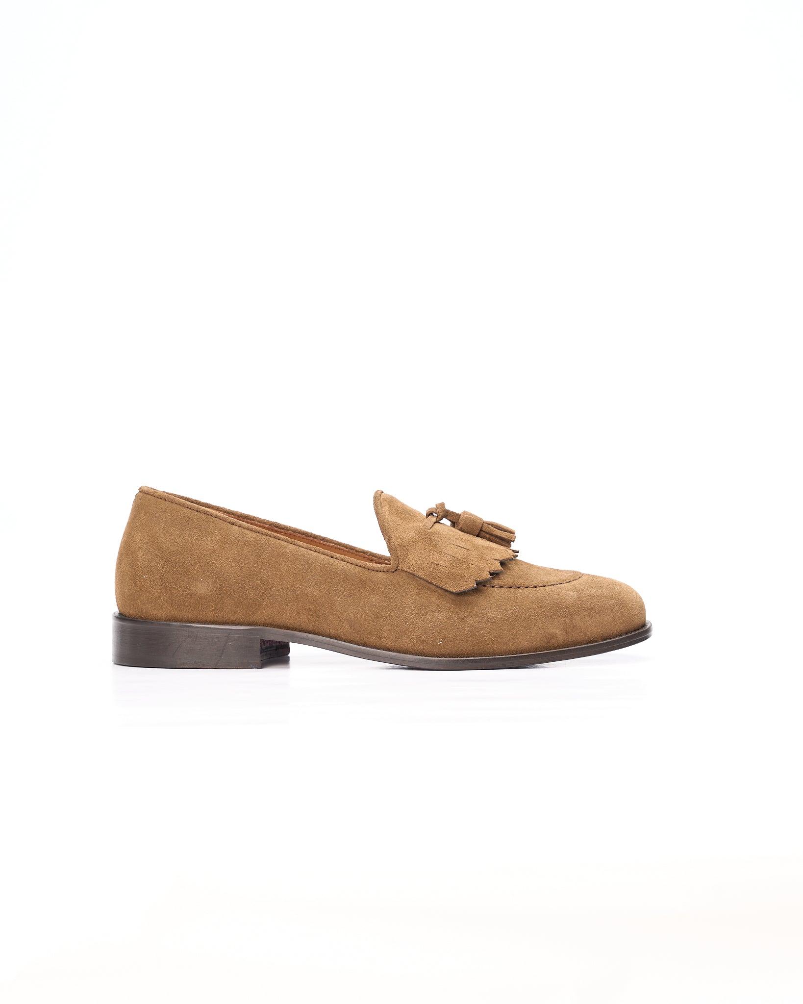 Loafer Kiltie Tassel Camoscio Pietra