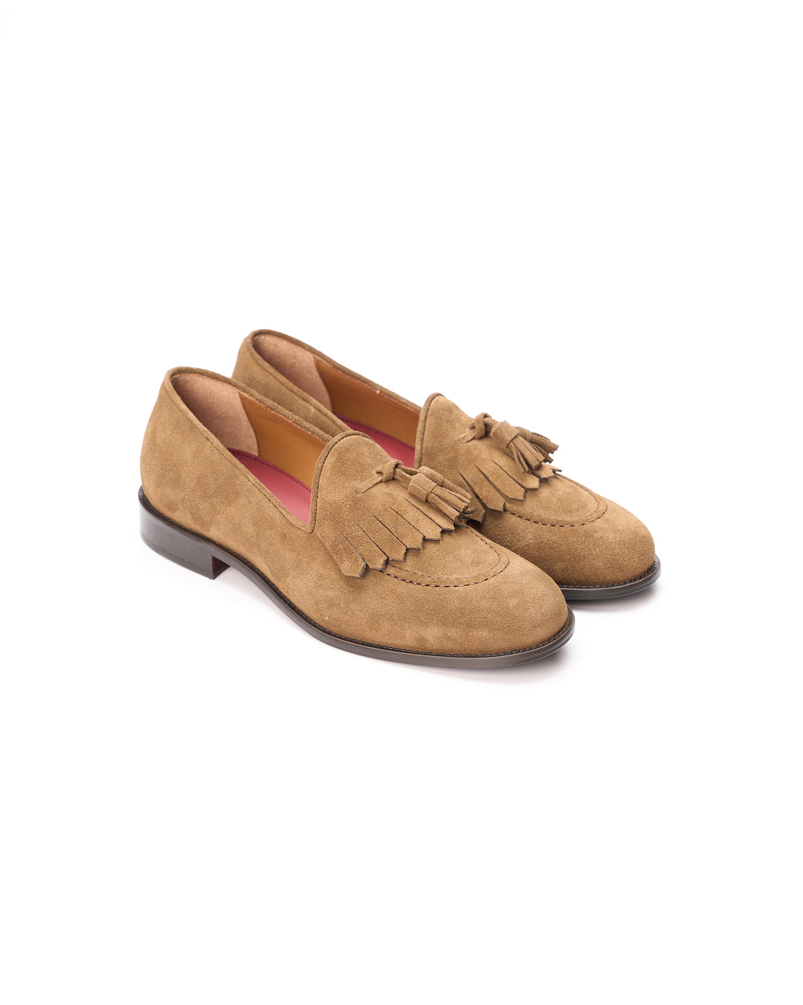 Loafer Kiltie Tassel Camoscio Pietra