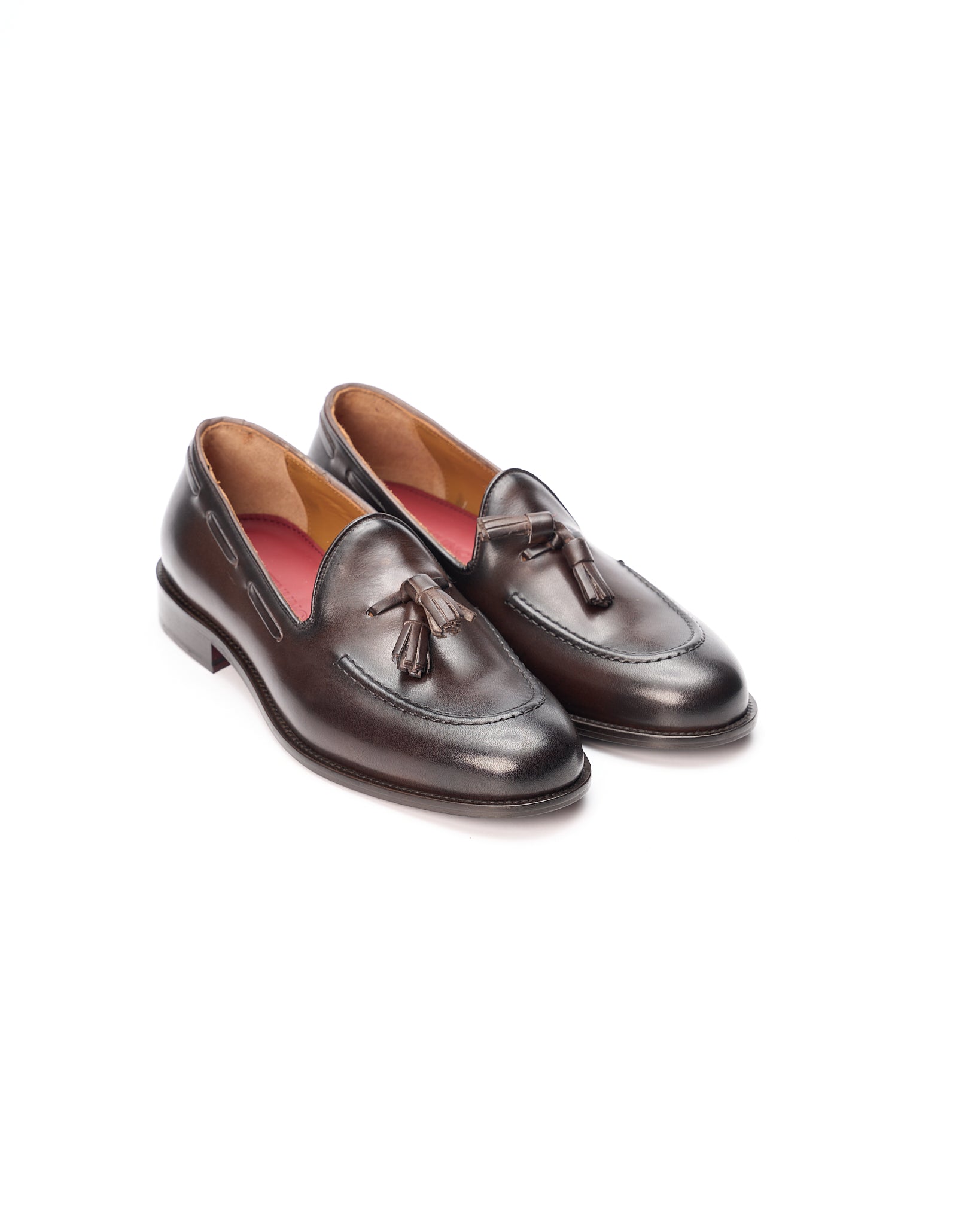 Tassel Loafer in Pelle Marrone