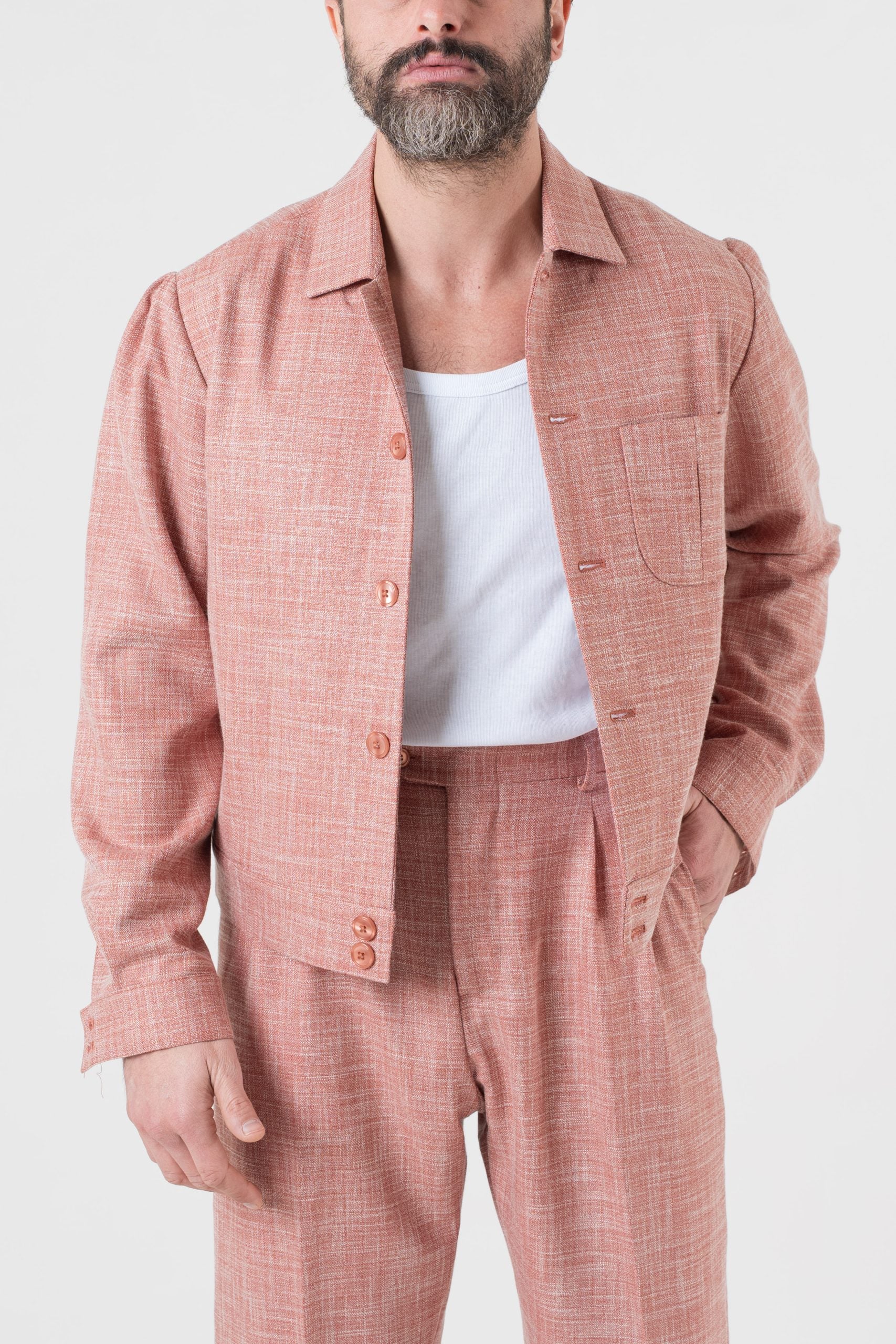 Giubbinetto Over con Spalla Arricciata Aragosta