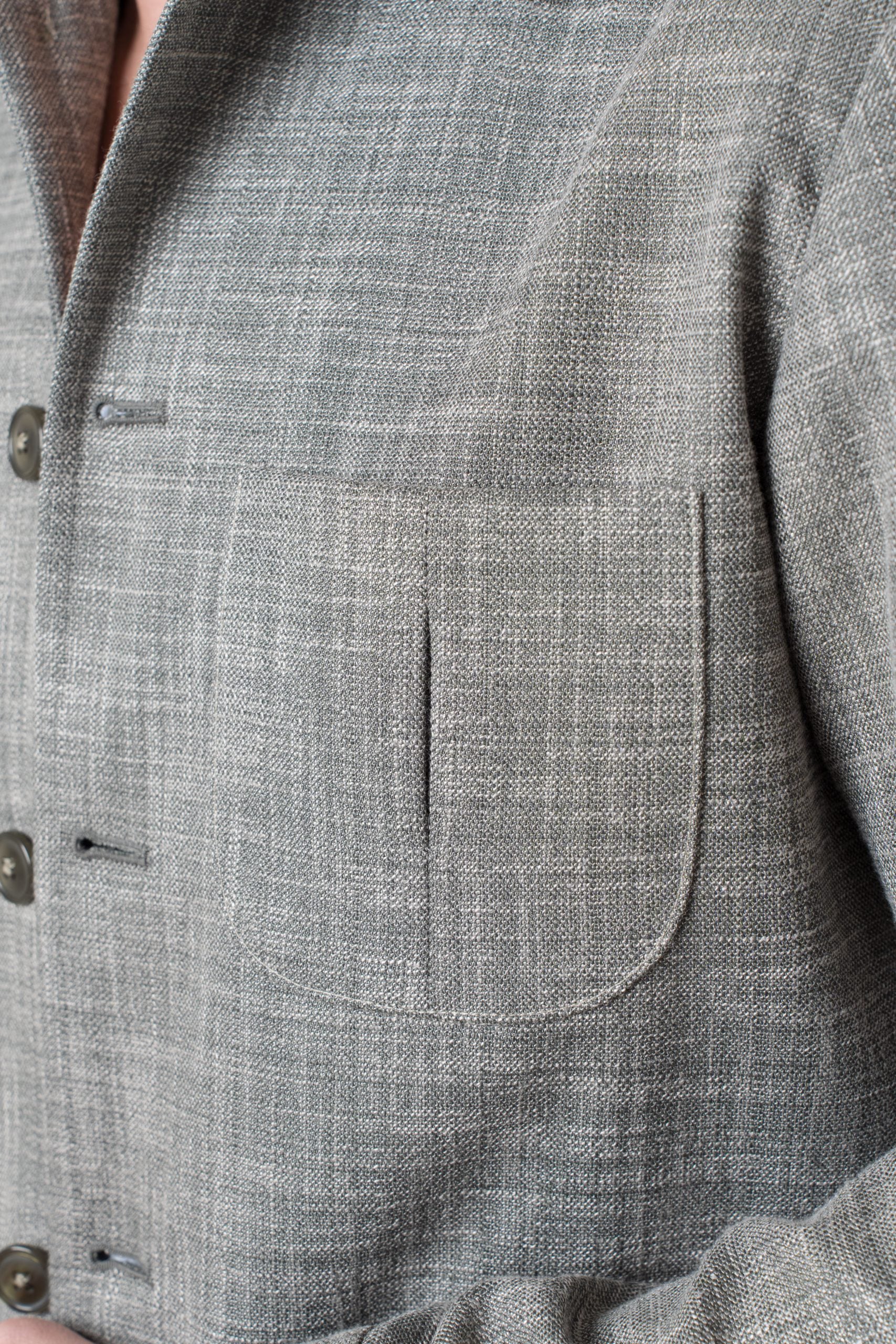 Giubbinetto Over con Spalla Arricciata Menta