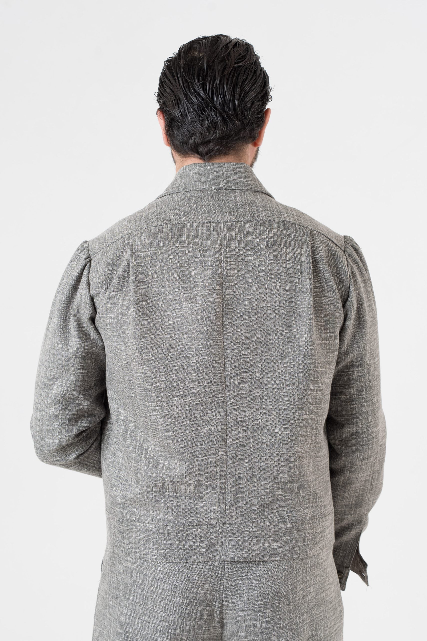 Giubbinetto Over con Spalla Arricciata Menta