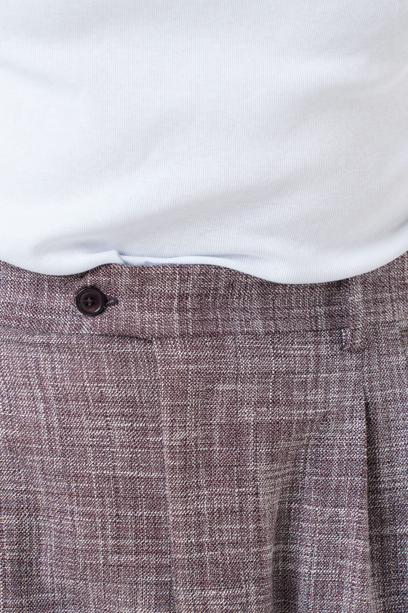 Pantalone Fondo Ampio con Passanti Melangiato Cola