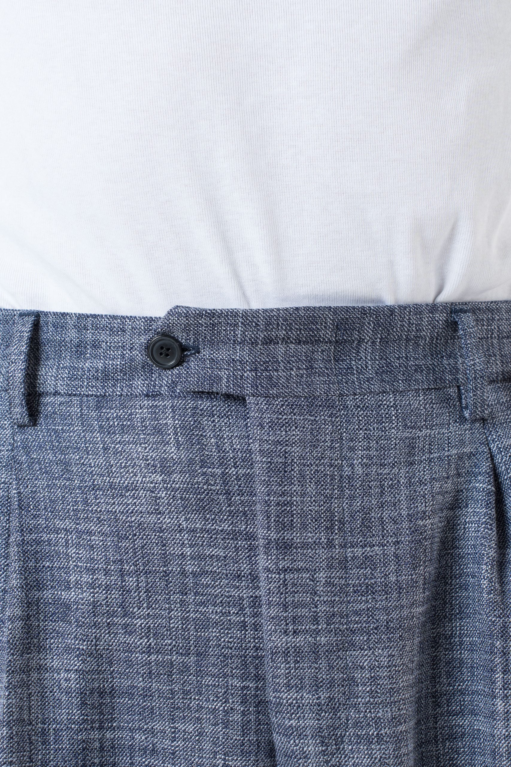 Pantalone Fondo Ampio con Passanti Melangiato Avion