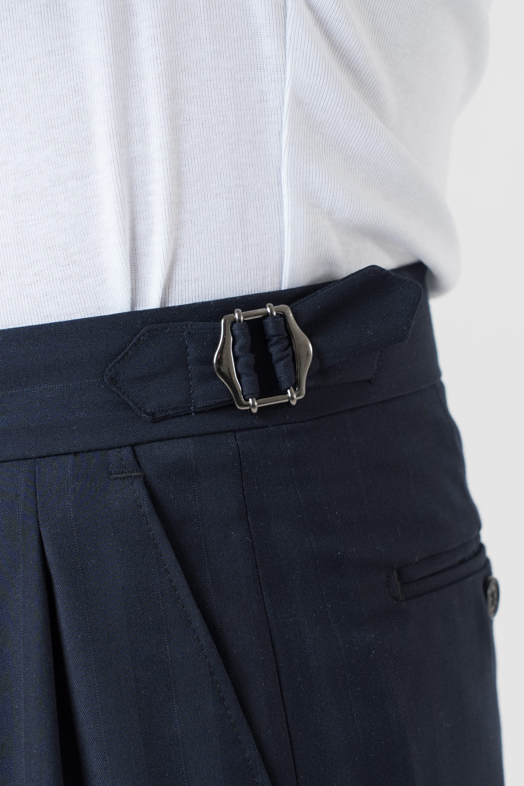 Vestido camisero Solaro Wide Stripe Kyoto azul