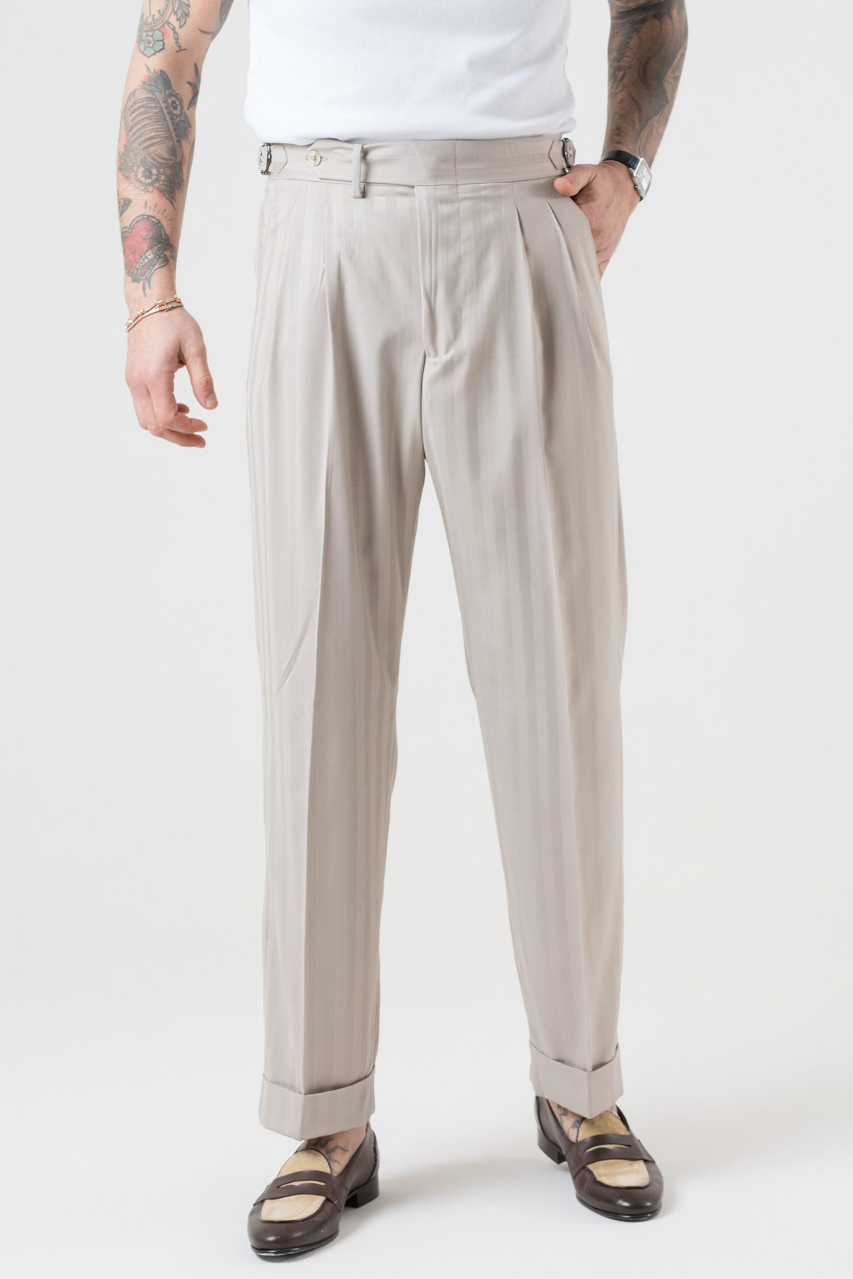 Abito Camicia Solaro Riga Larga Beige Bangkok