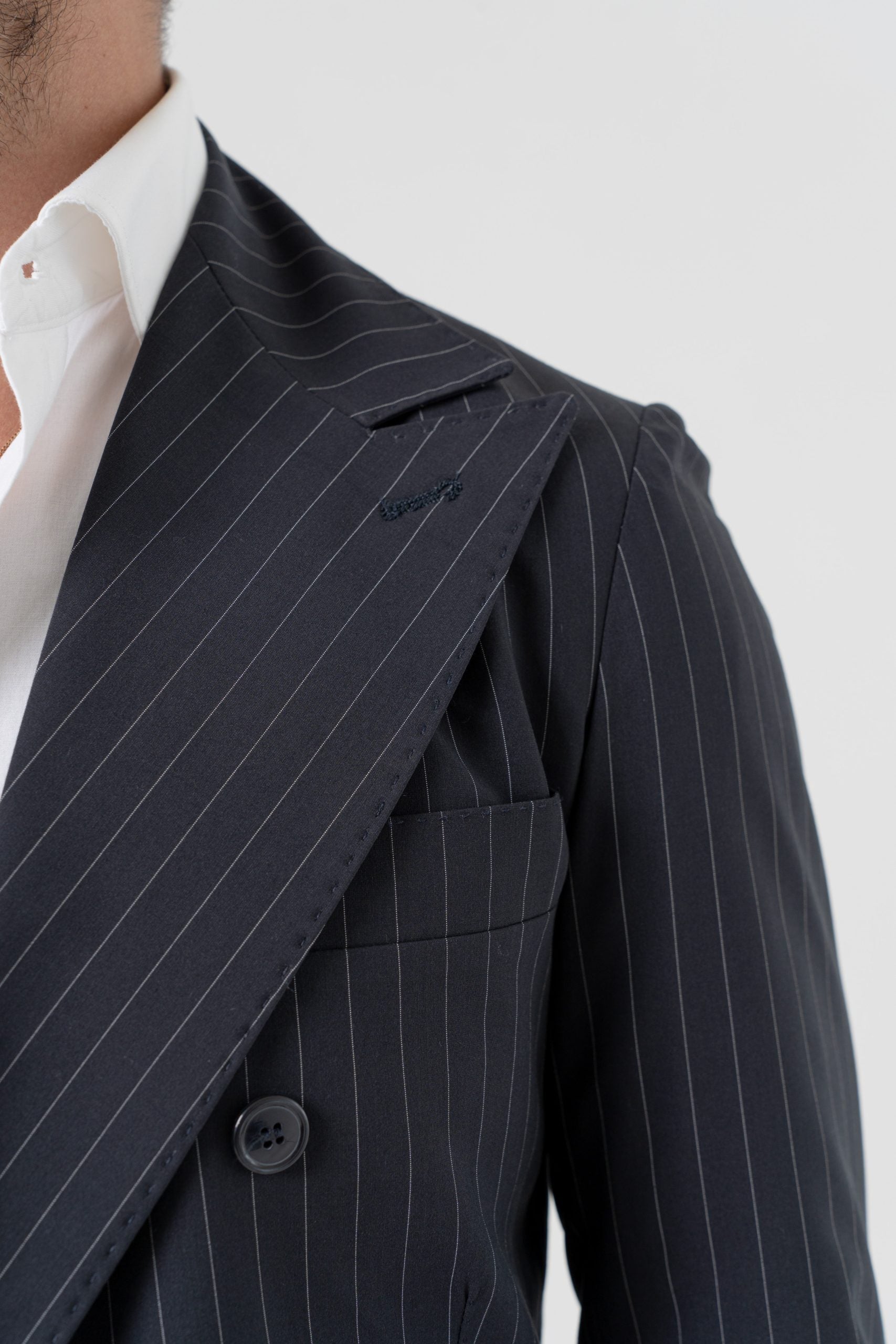 Chaqueta Socket Pinstripe Azul Manhattan