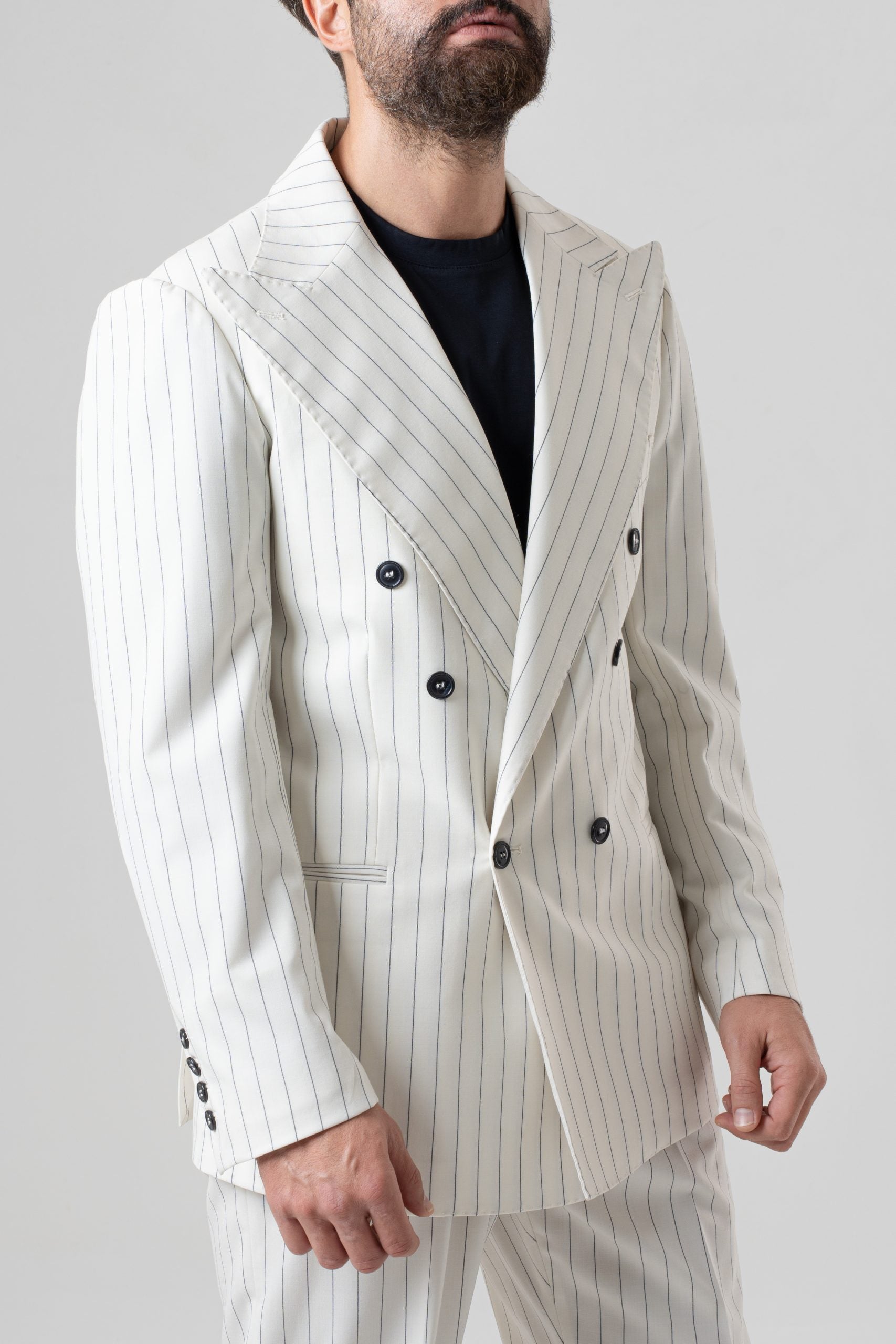 Giacca Jocket Panna Riga Blu Riviera